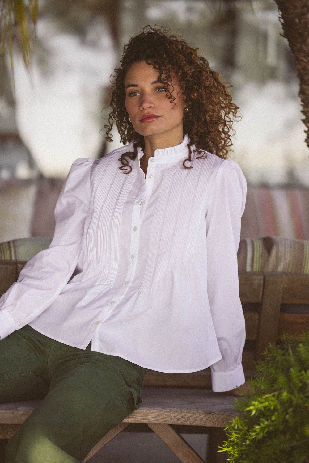 Hadlegh Blouse Classic White