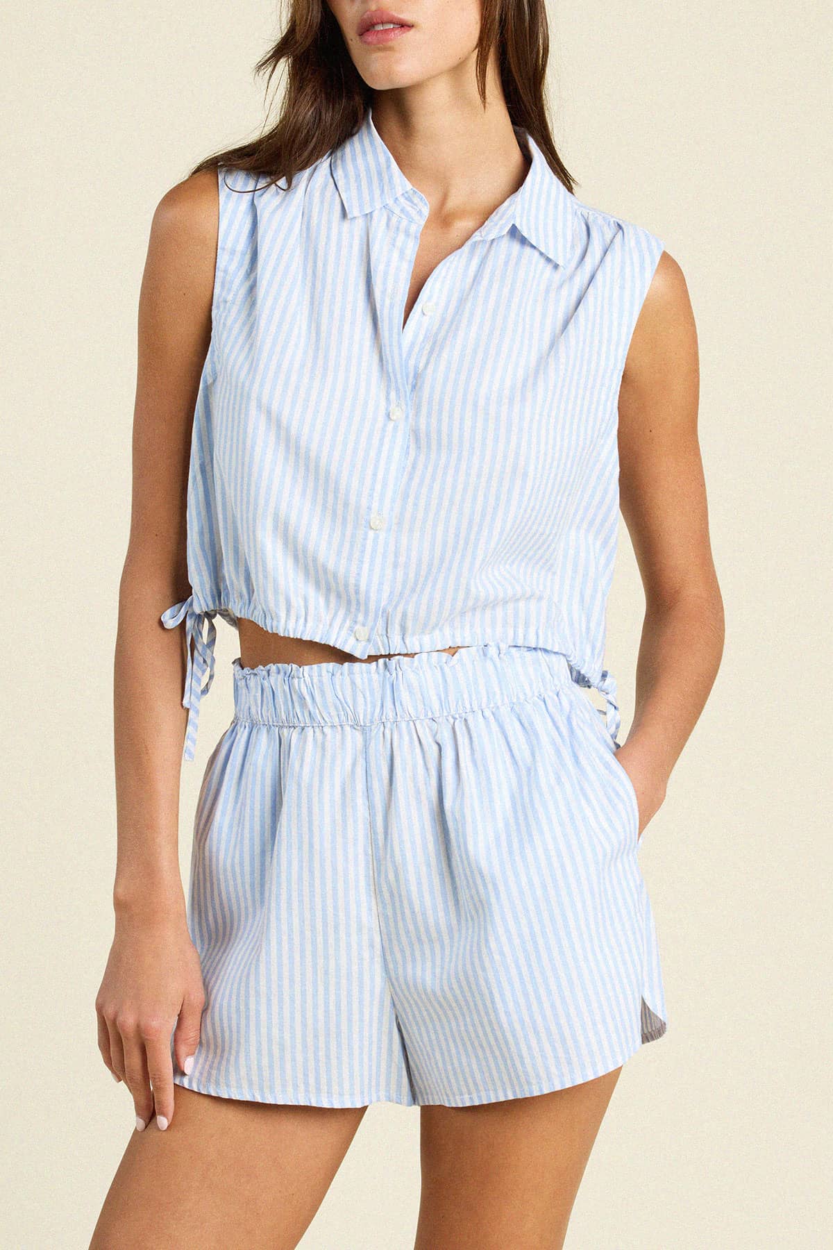 Ivy Shirt Blue Coastal Stripe