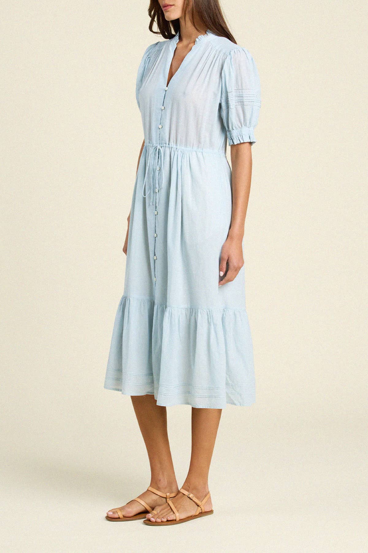 Berenice Dress Cloud Houndstooth