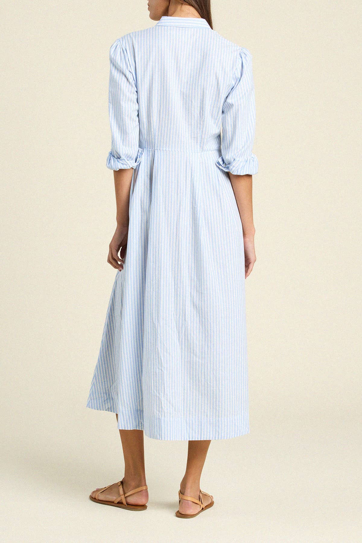 Emmelie Dress Blue Coastal Stripe