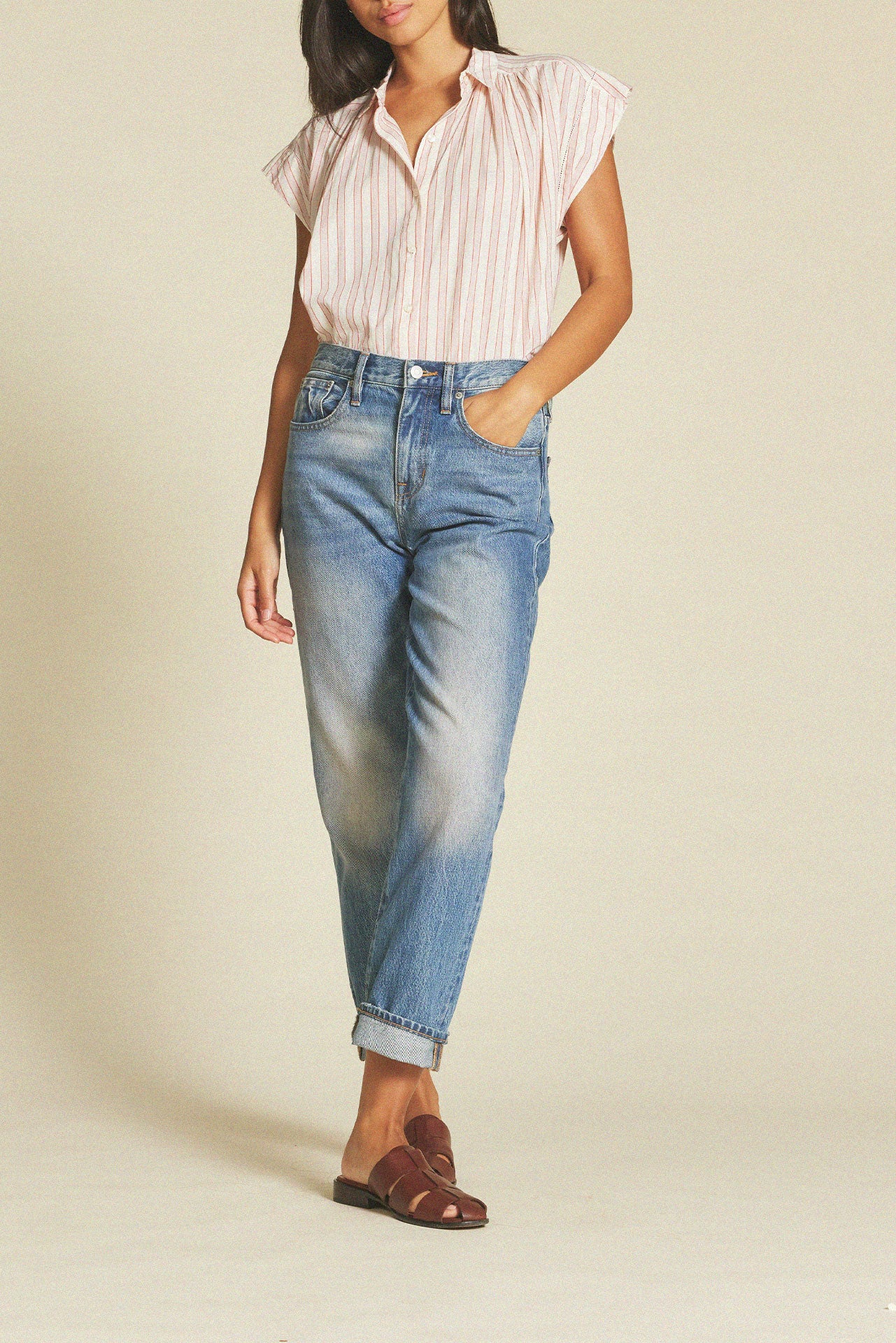 Della Shirt Cameo Stripe