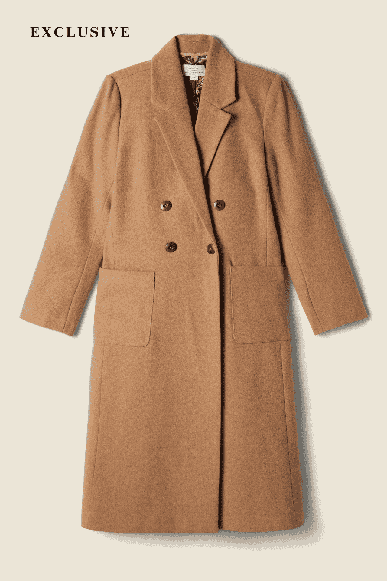 Lars Coat Camel Wool