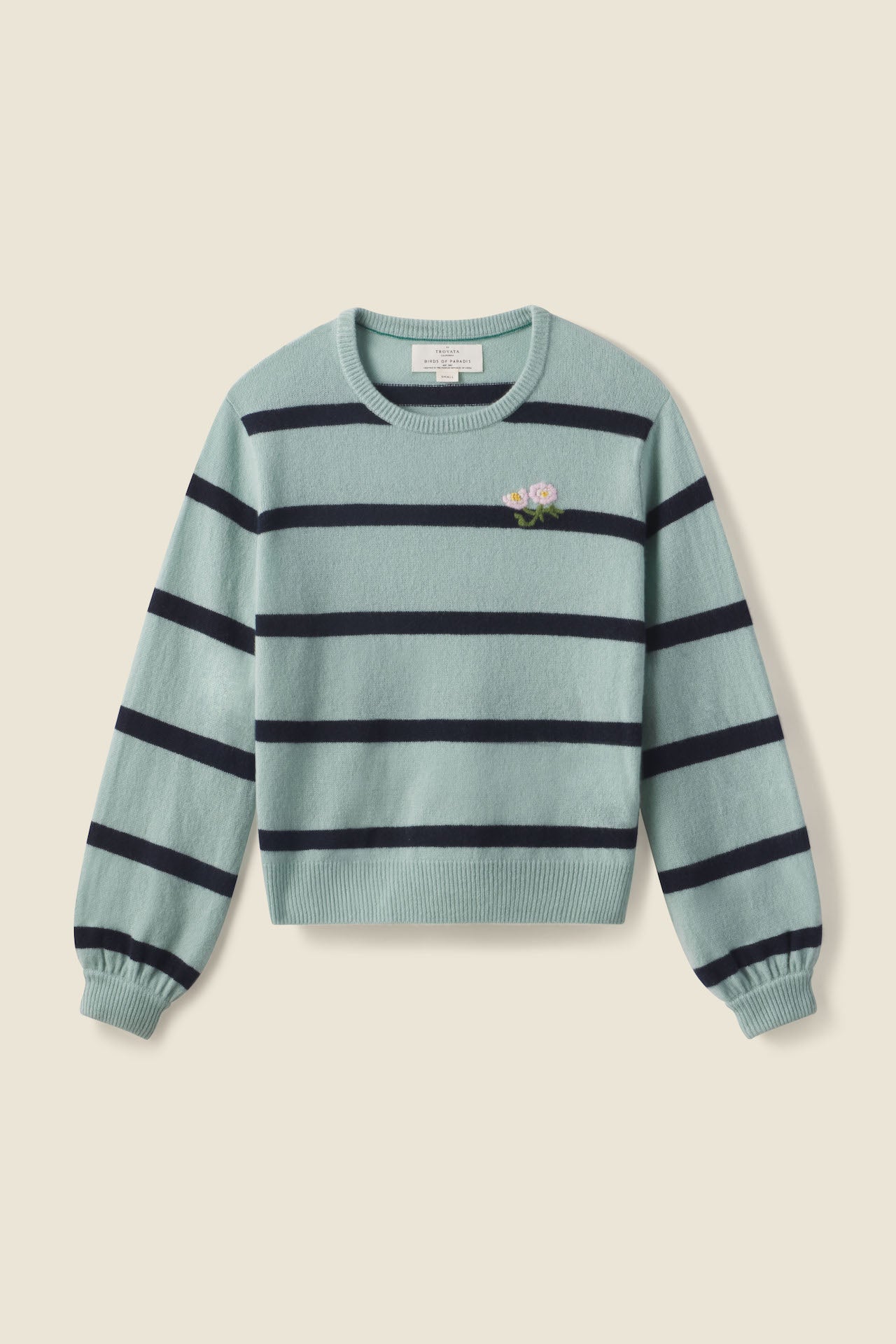 Ryann Sweater Green/Navy Stripe