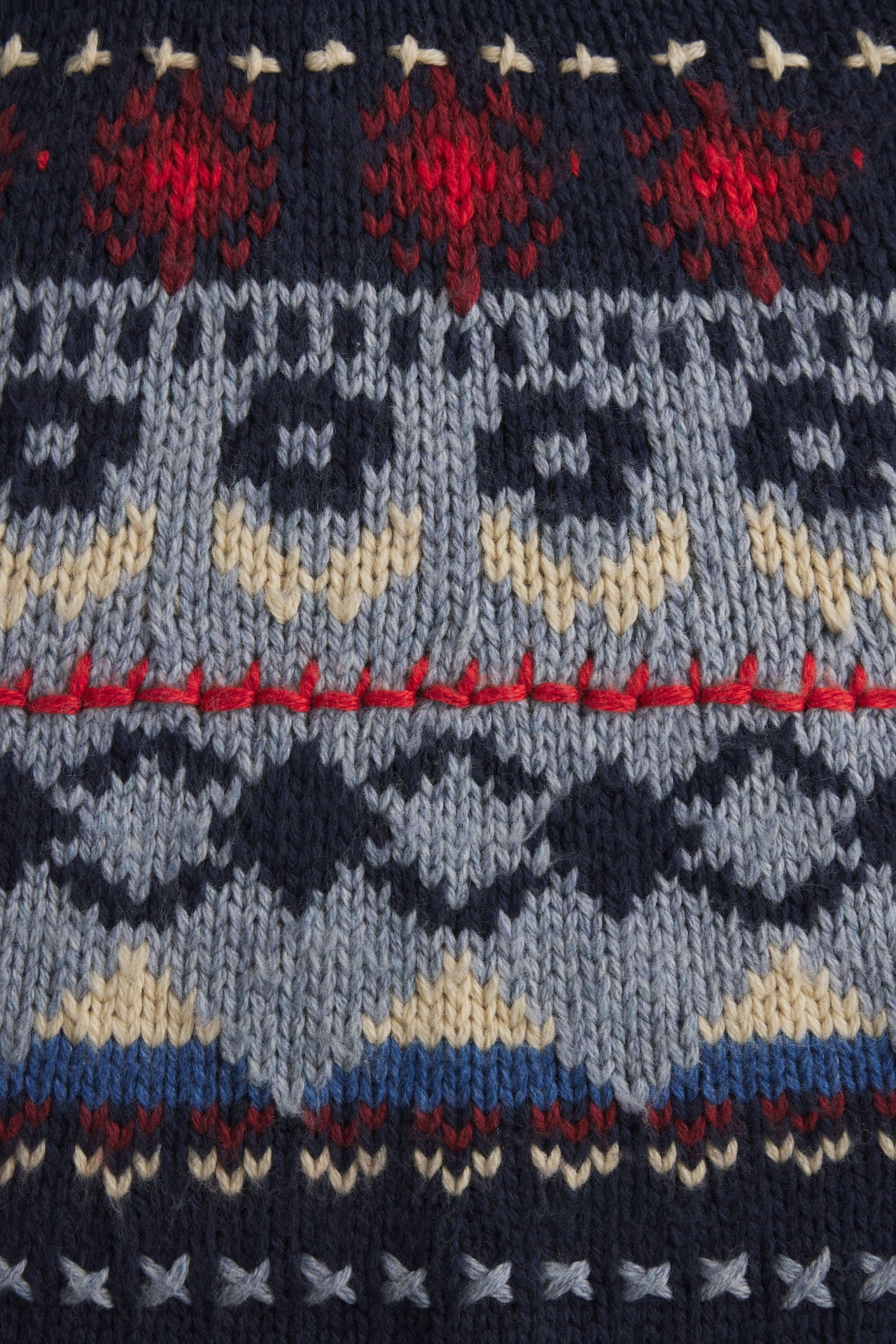 Kimi Oversized Fairisle Sweater Navy