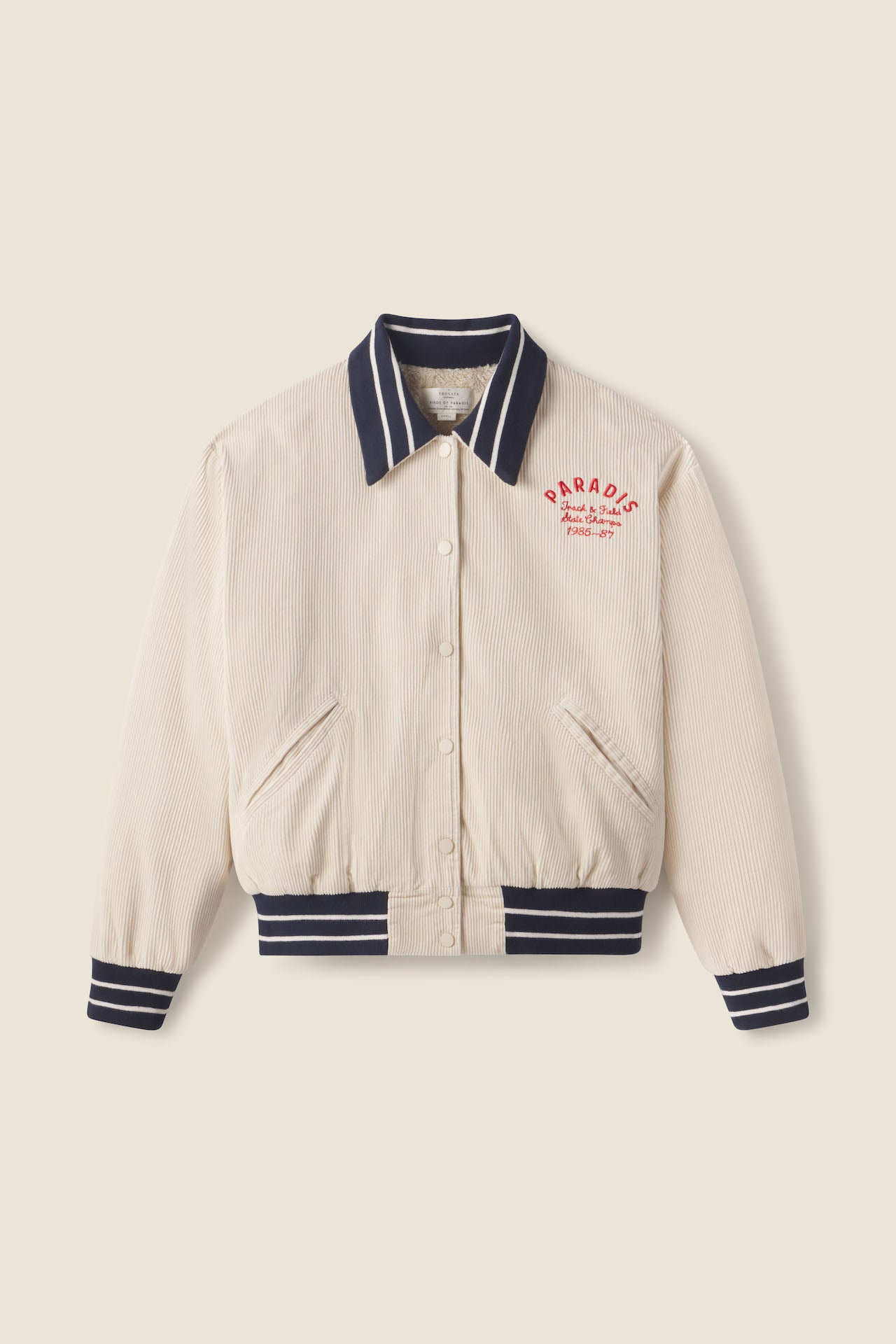 Logan Varsity Jacket Oat