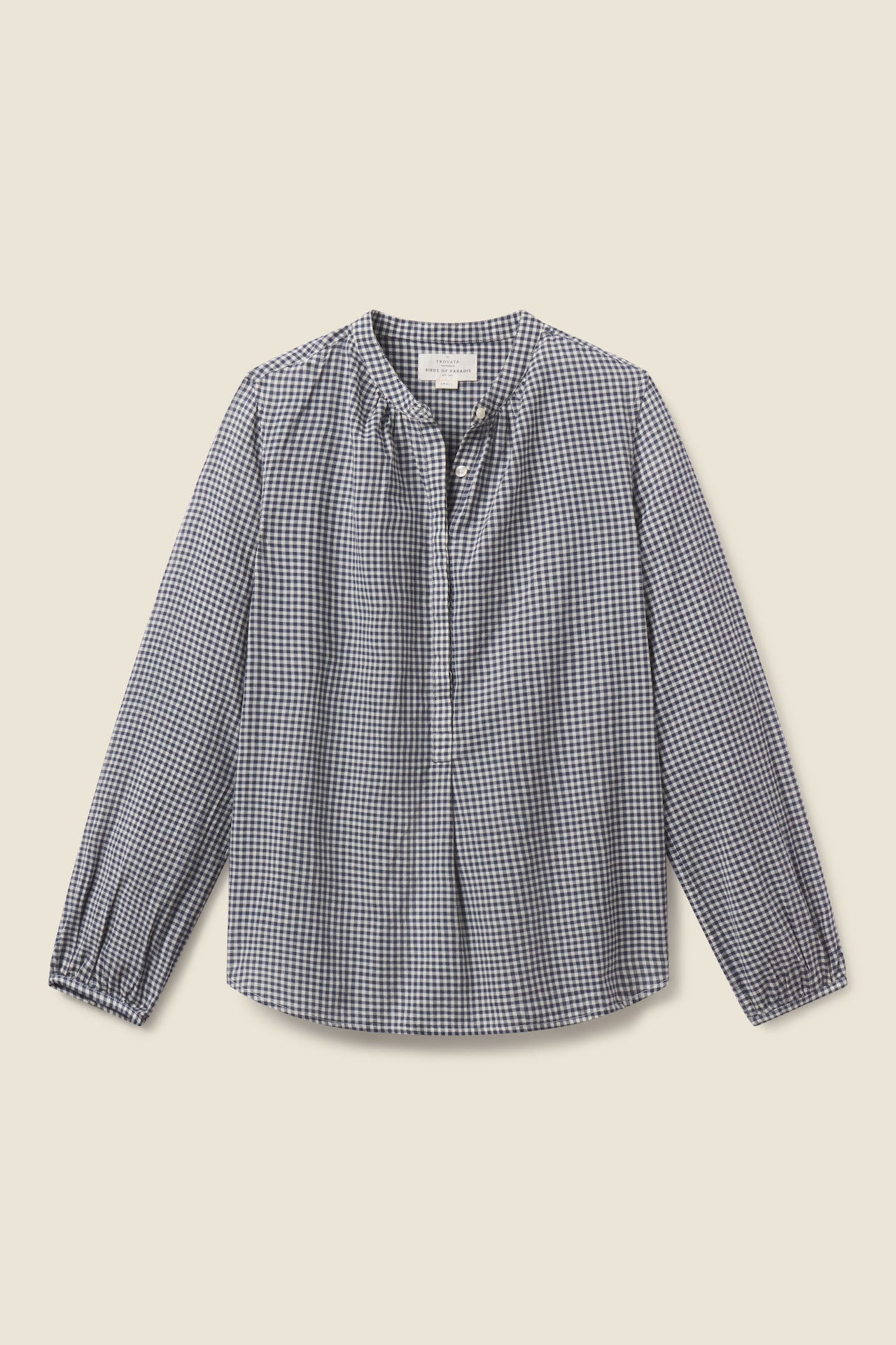 Aubree Blouse Inkwell Gingham