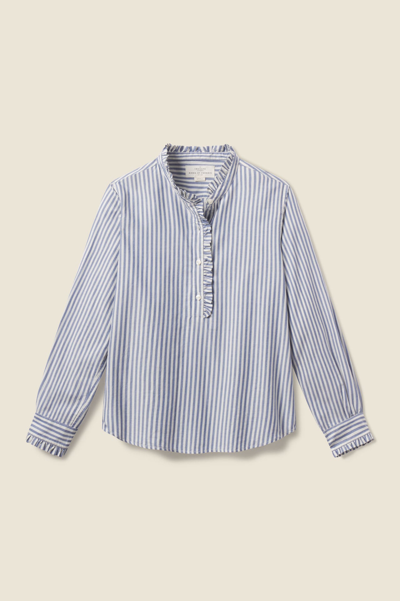 Breezy Blouse Brushed Navy Stripe