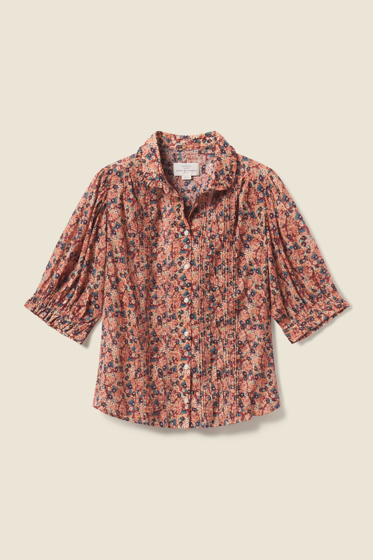 Gemma Blouse Cranberry Ditsy