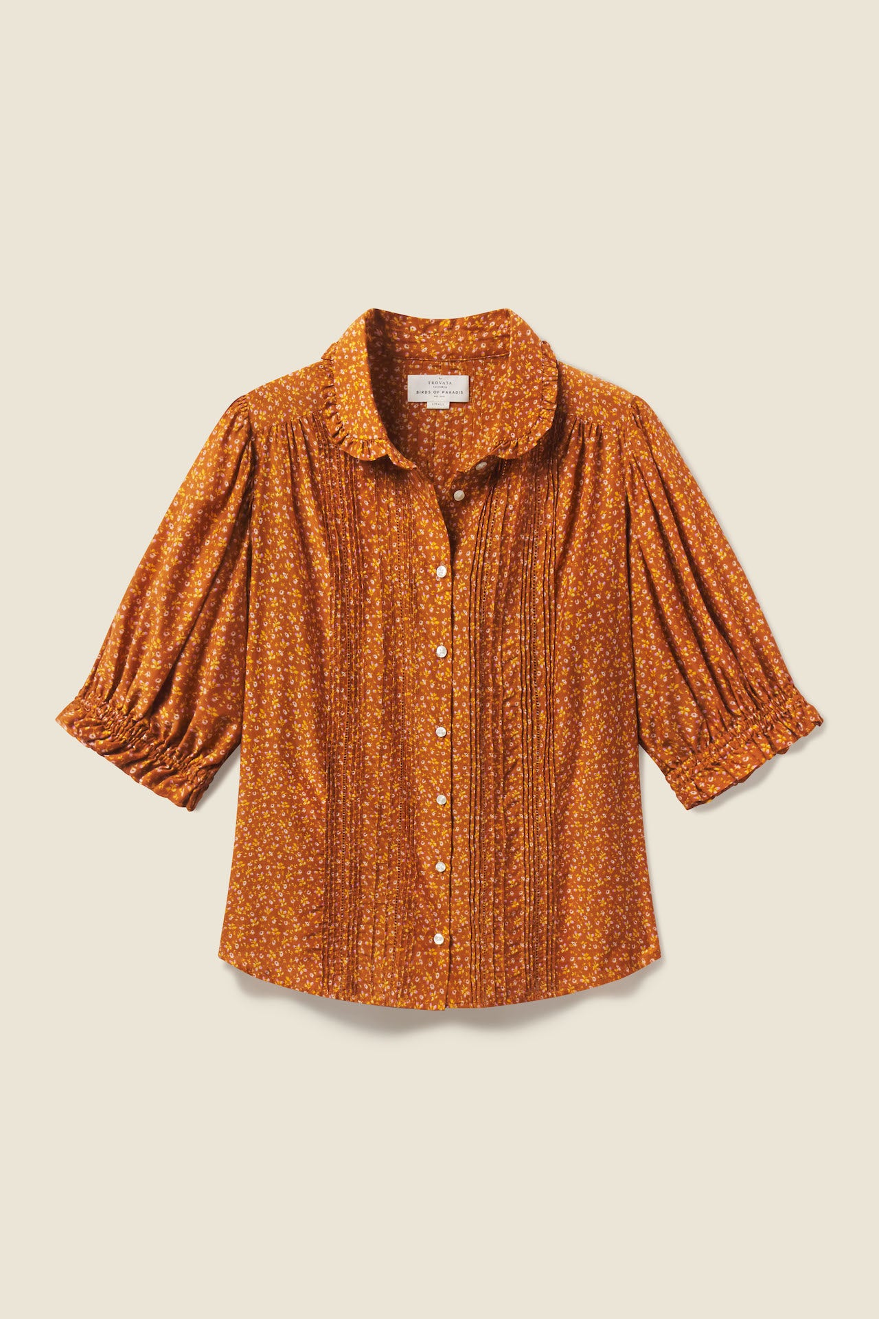 Gemma Blouse Pecan Ditsy