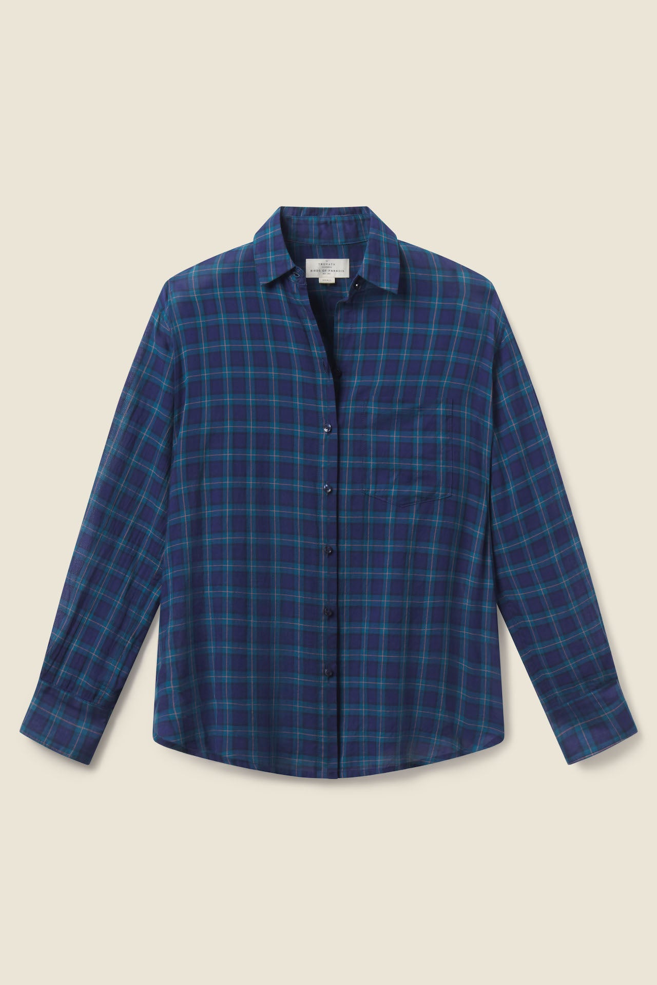 Blake Oversized Shirt Oceanside Plaid