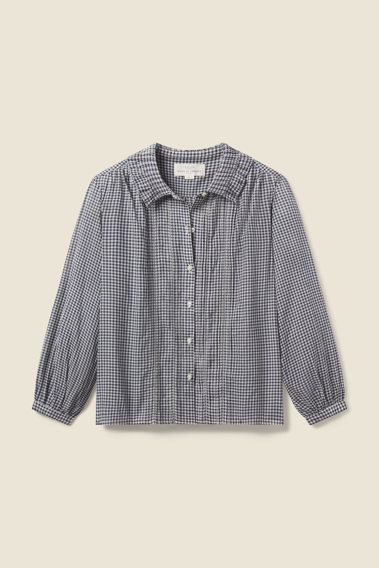 Alise Blouse Inkwell Gingham