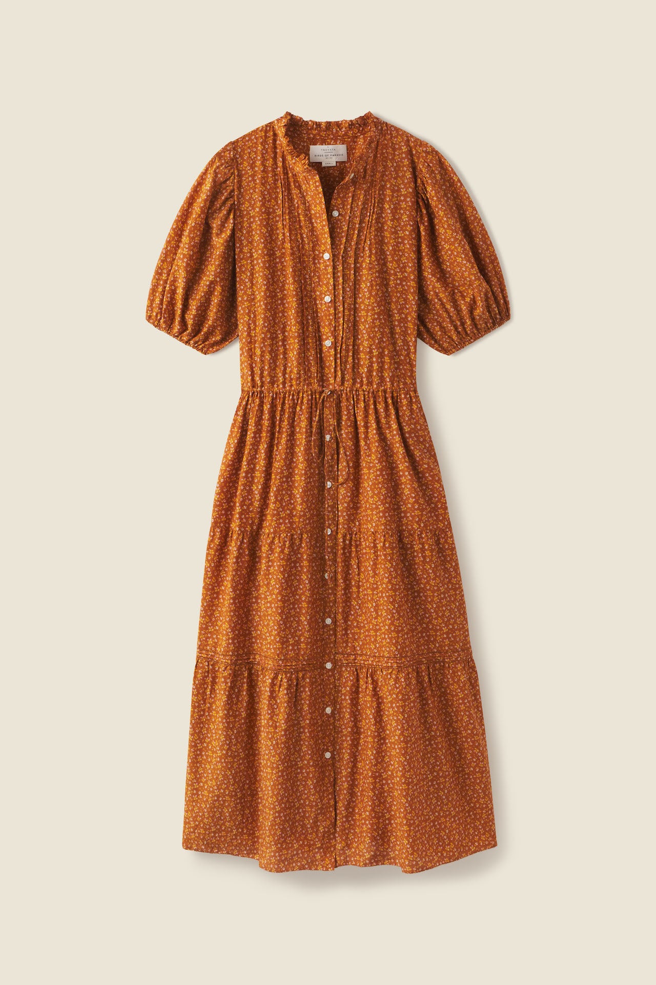 Hildie Dress Pecan Ditsy