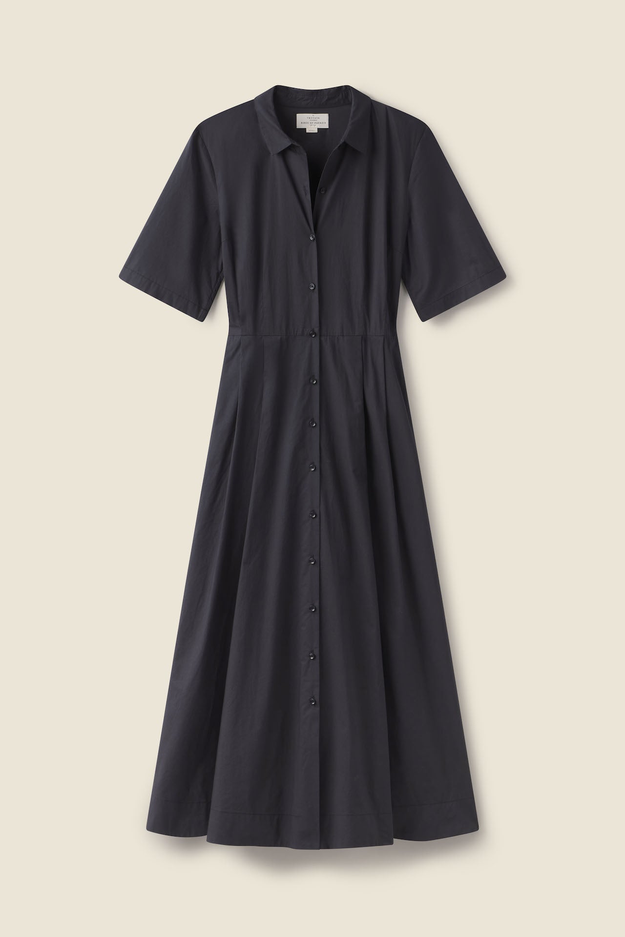 Aster Dress Black Poplin