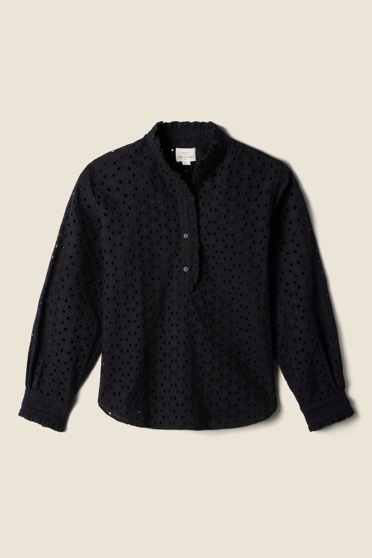 Breezy Blouse Black Eyelet