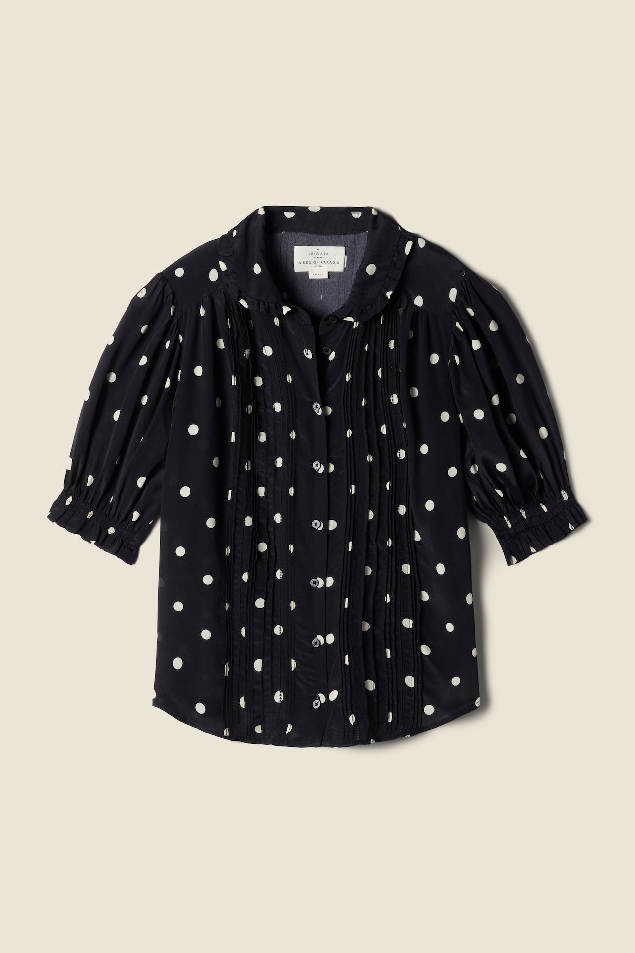 Gemma Blouse Black Polka Dots