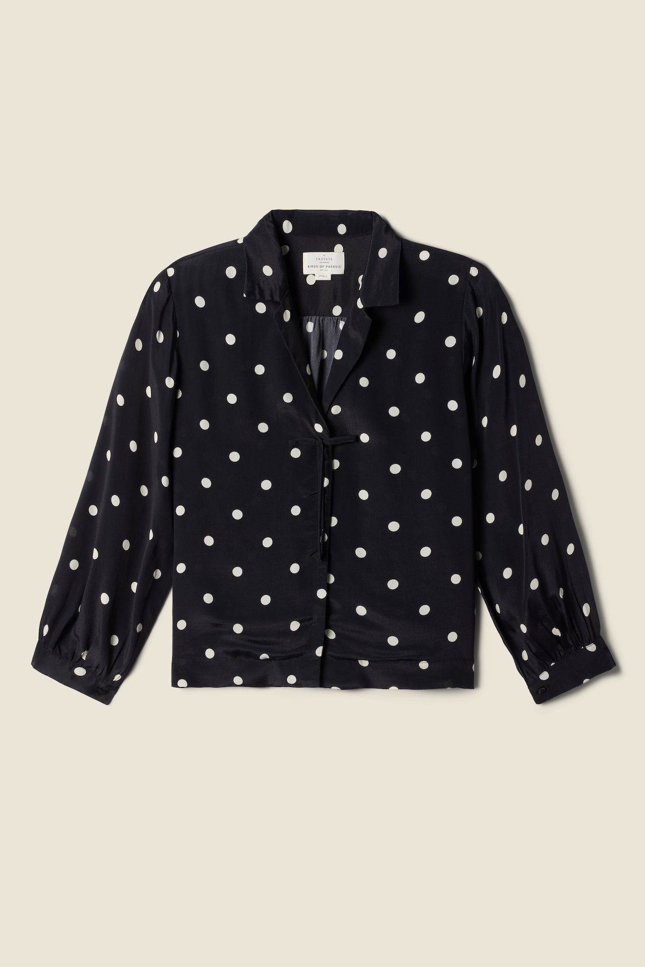 Yvonne Blouse Black Polka Dots