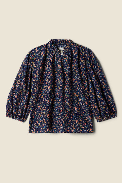 Orly Blouse Navy Rosette