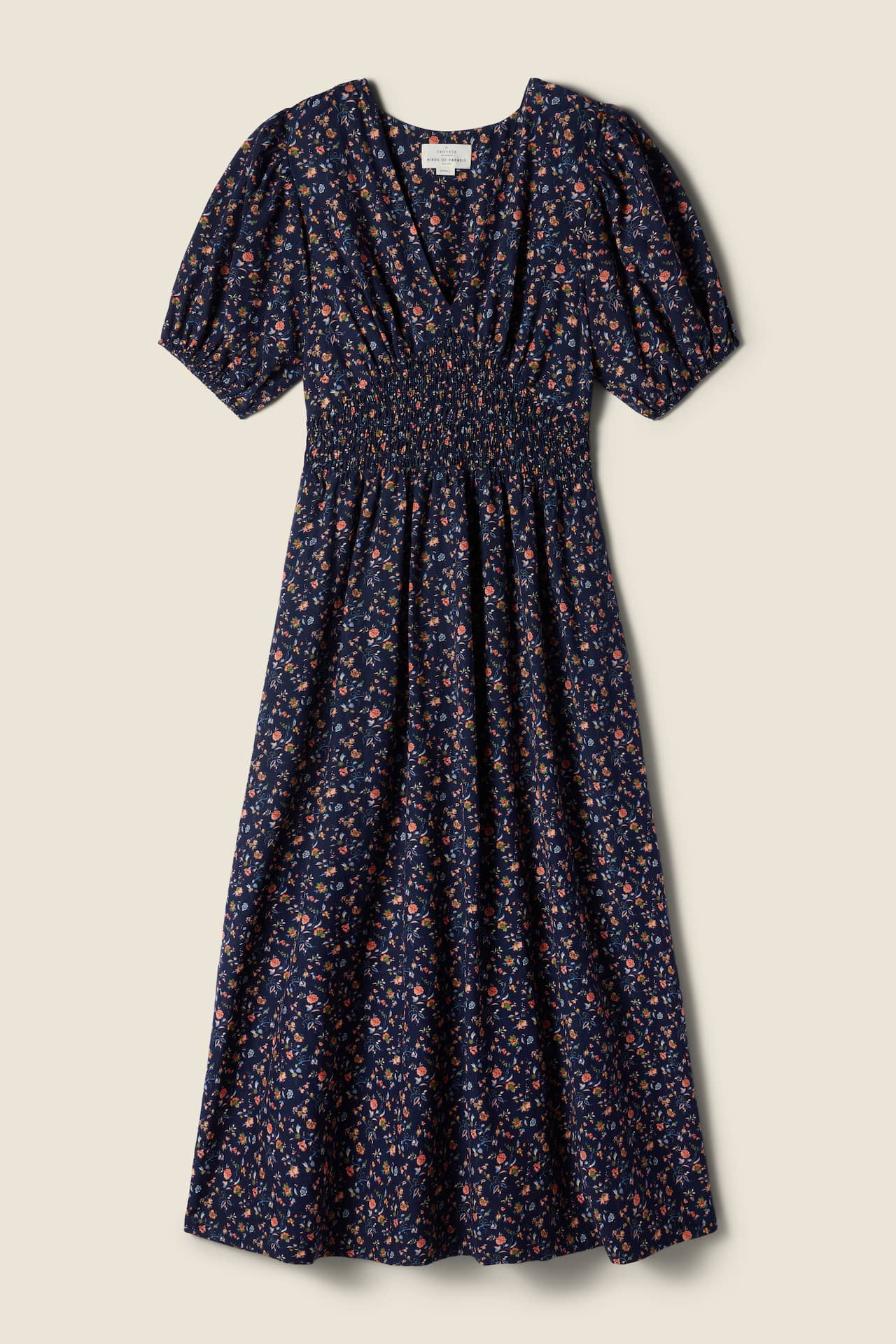 Sonia Dress Navy Rosette