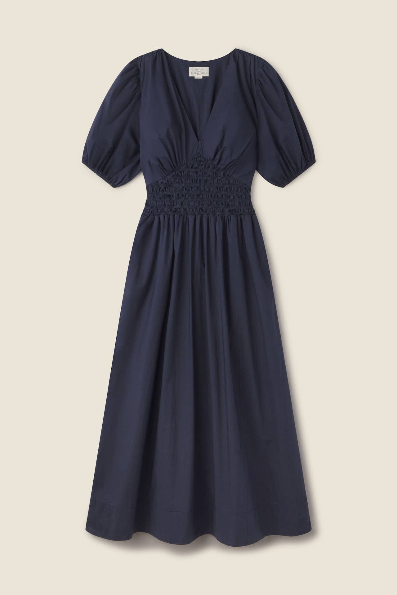 Sonia Dress Navy Poplin