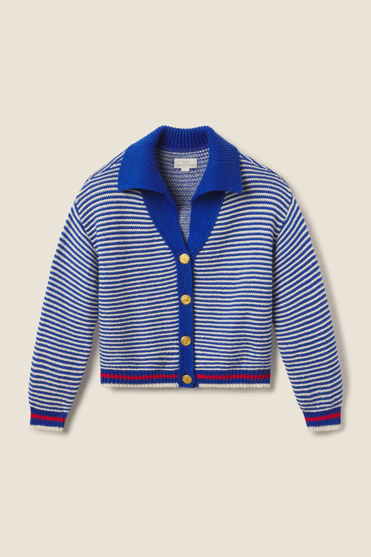 Savannah Cardigan Blue Stripe