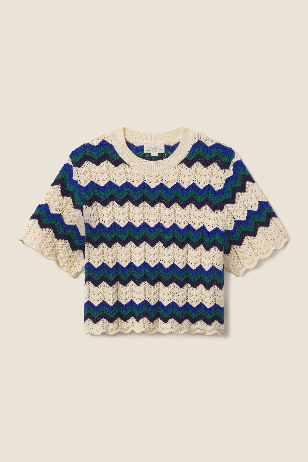 Jules Sweater T-Shirt Teal Stripe