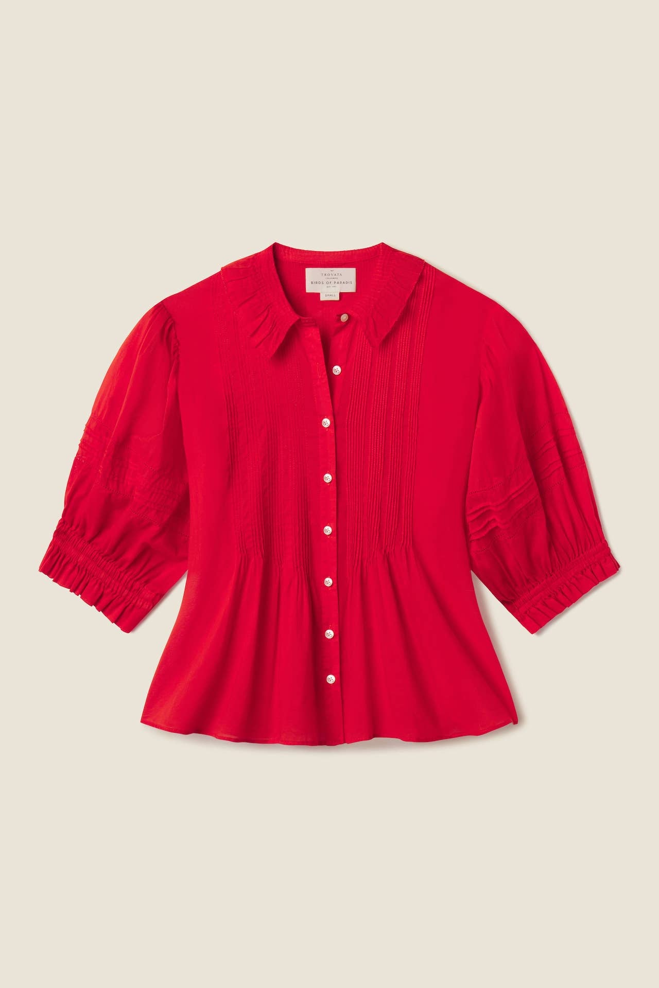 Jess Blouse Tomato Voile