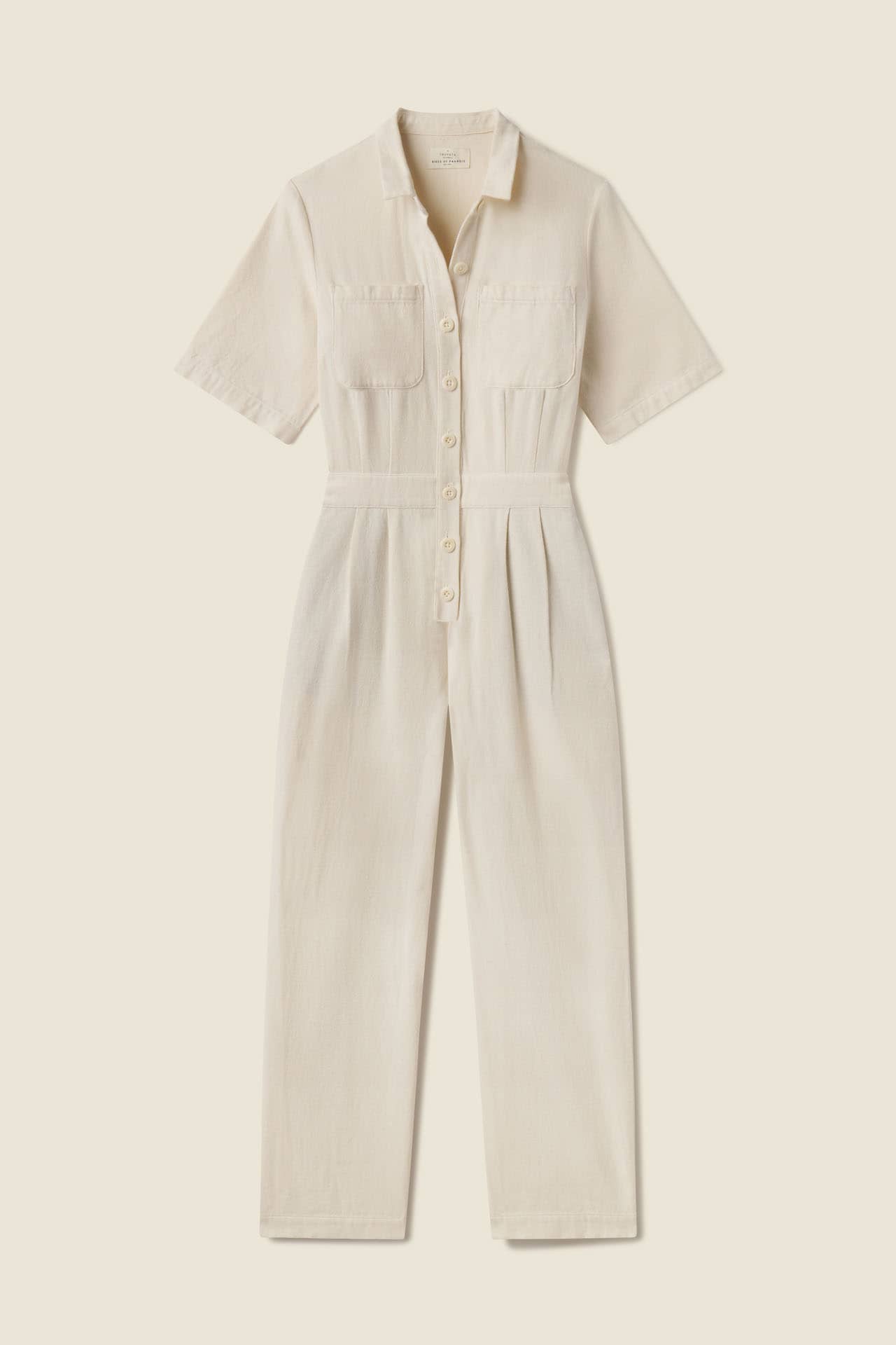 Audra Jumpsuit Ivory Twill