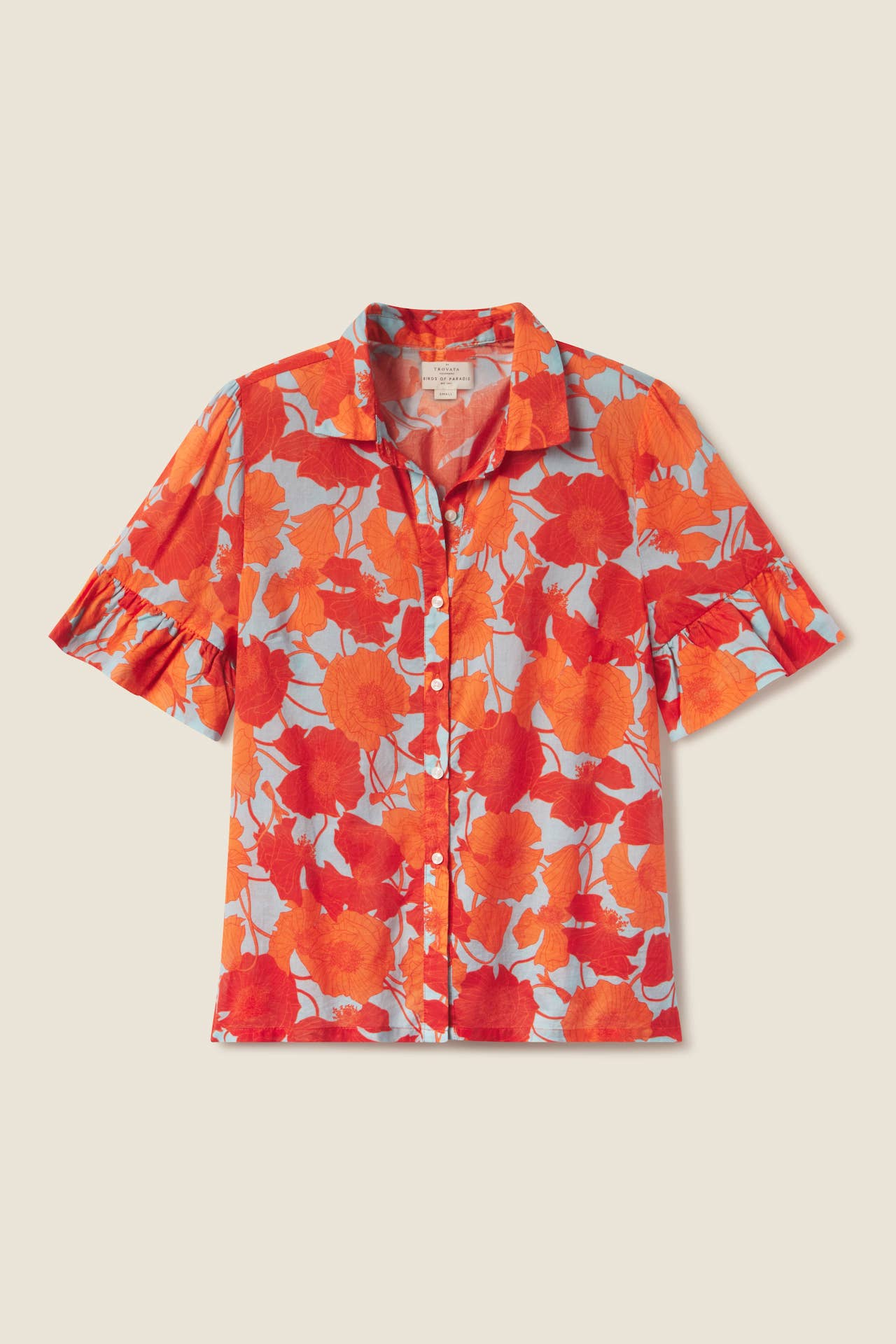 Lena Blouse Shoreline Poppy