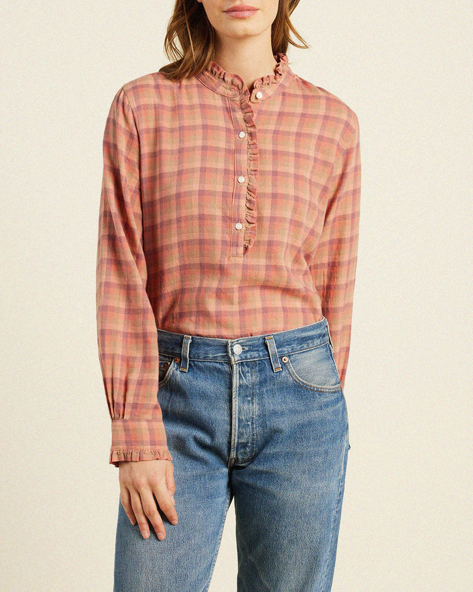 Breezy Blouse Aragon Gingham