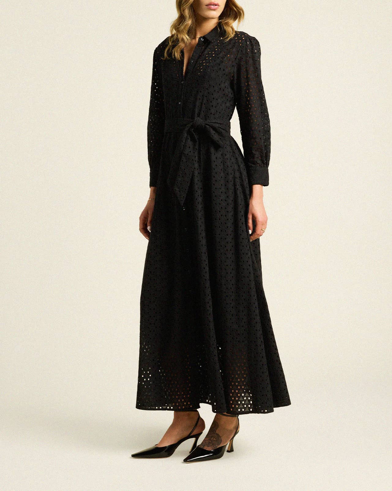 Eliot Dress Black Eyelet