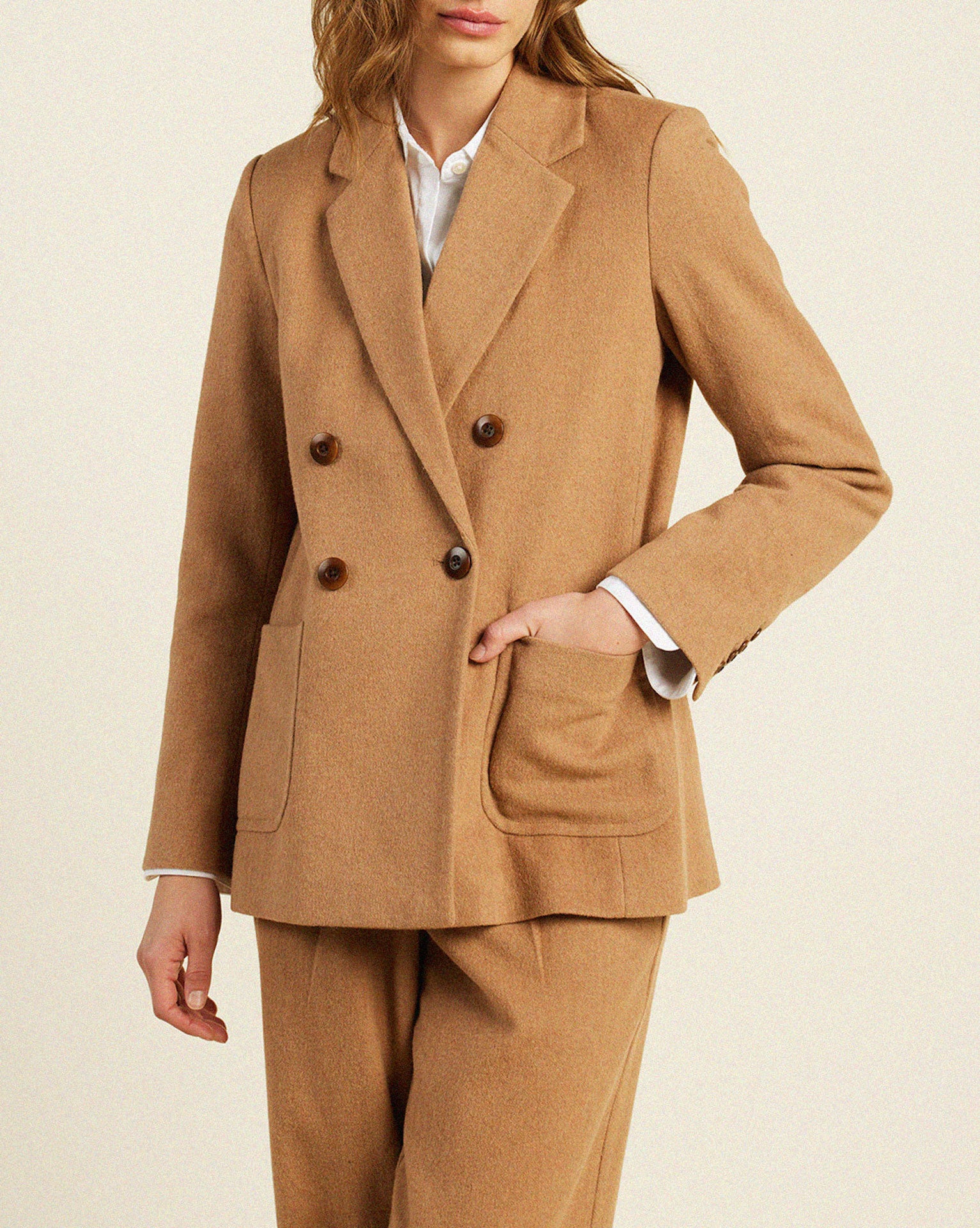 Grant Blazer Camel Wool