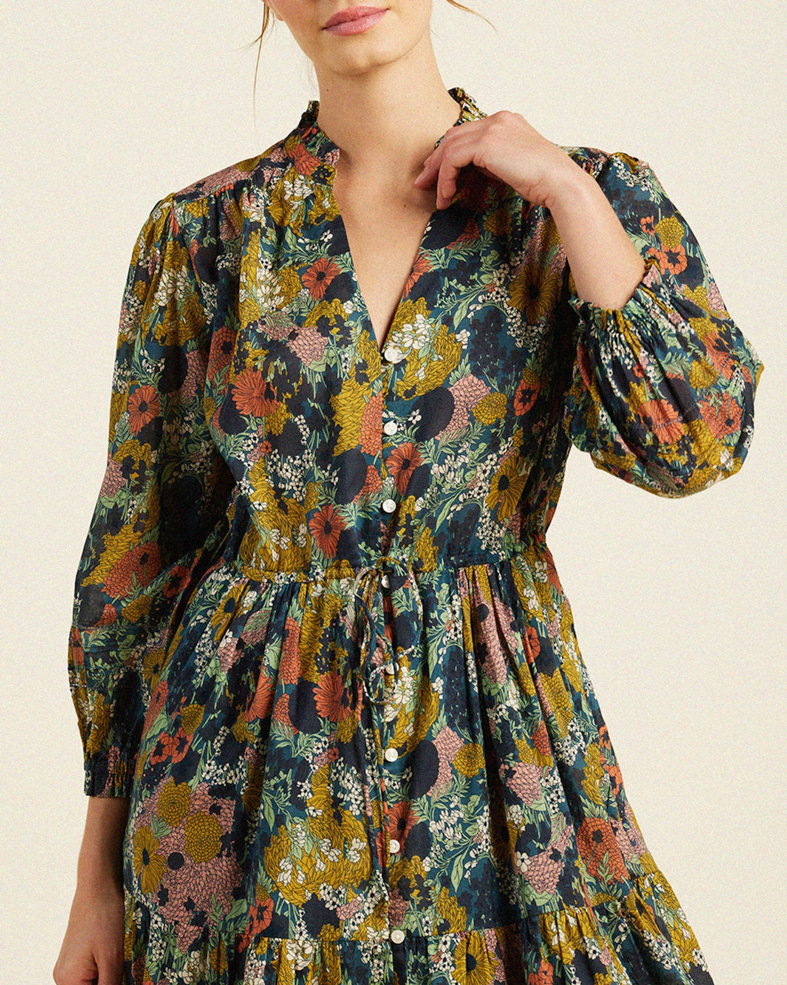 Eliot Dress Deep Bramble