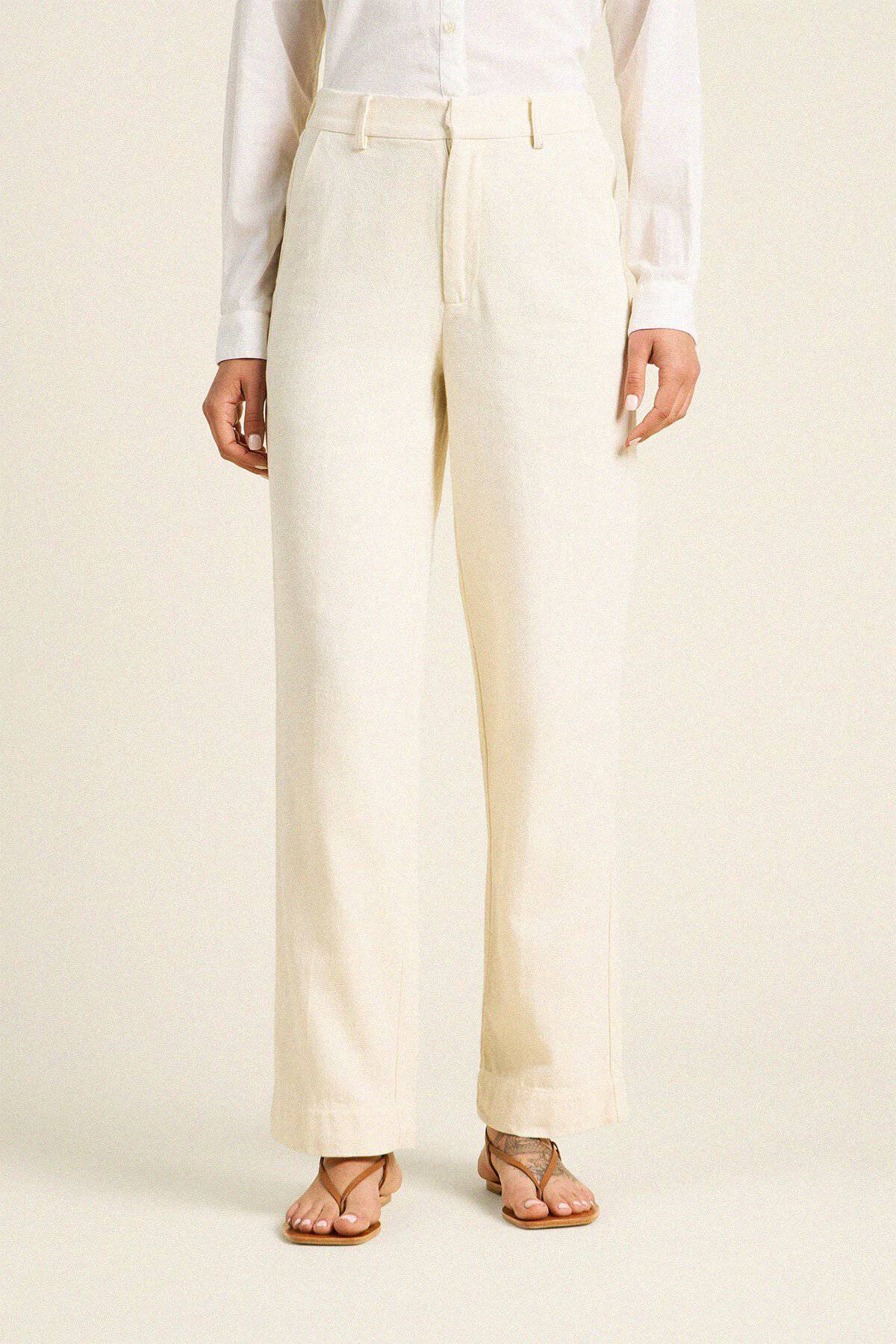 Finch Pant Ivory Twill