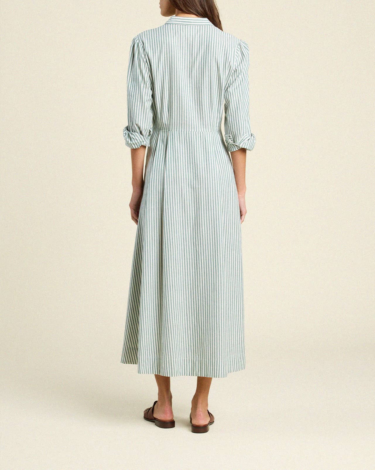 Emmelie Dress Green Stripe