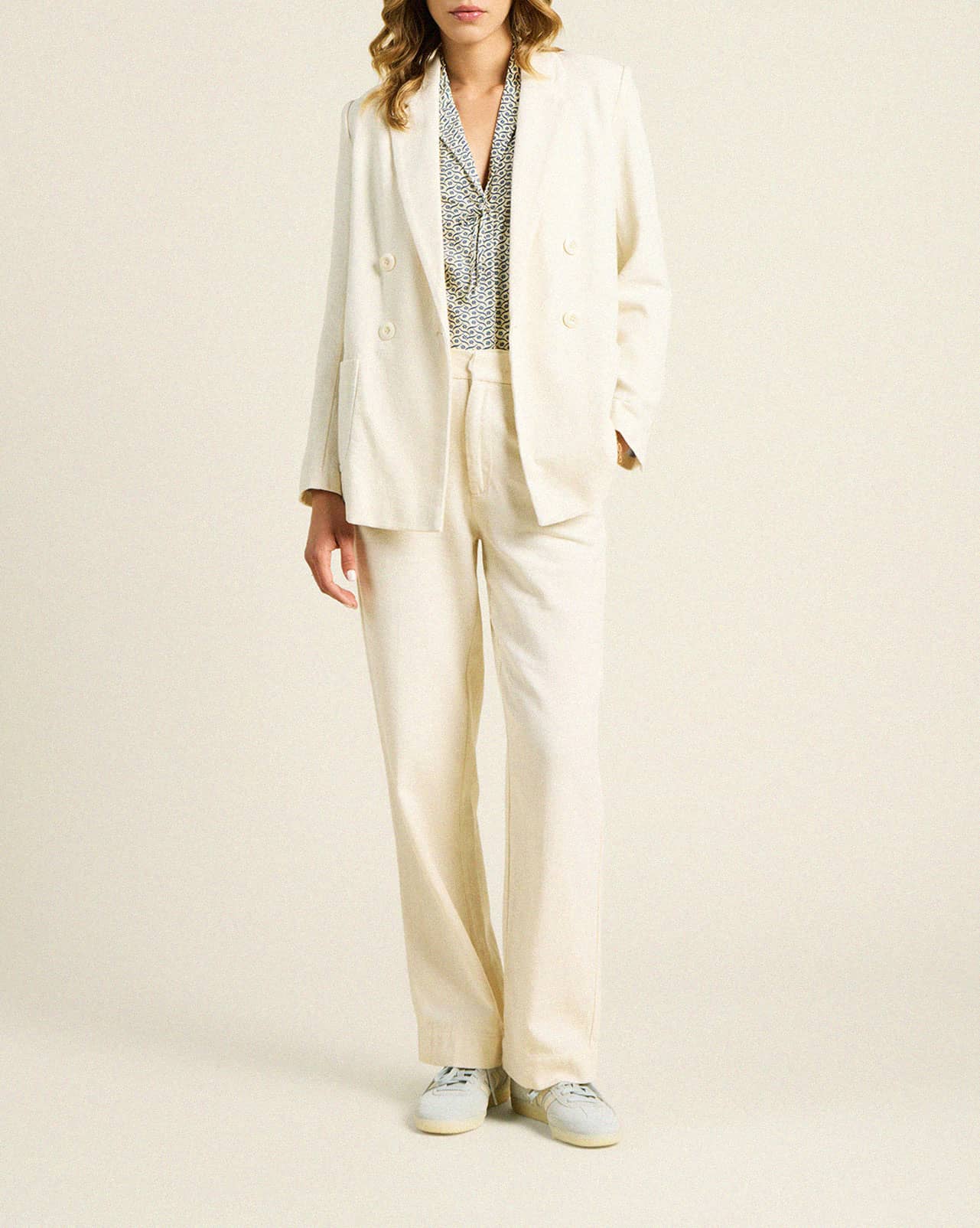 Grant Blazer Ivory Twill