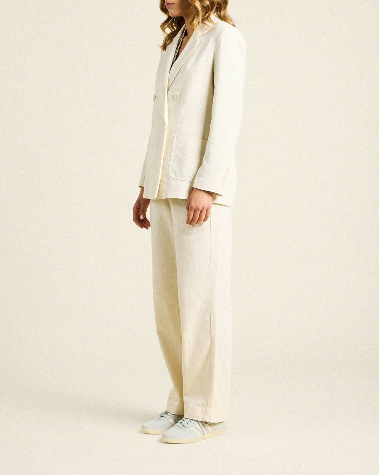 Grant Blazer Ivory Twill