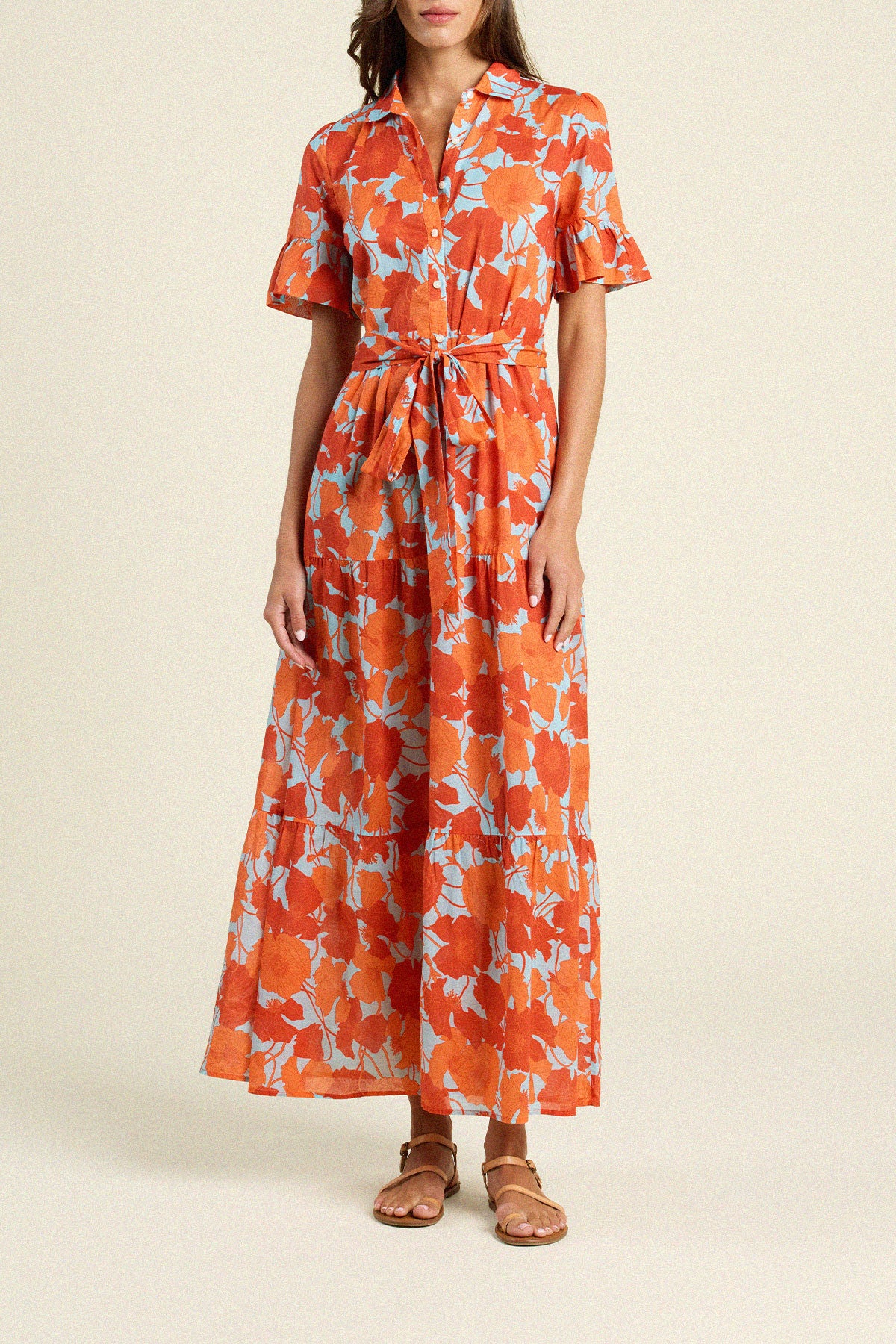 Martine Dress Shoreline Poppy