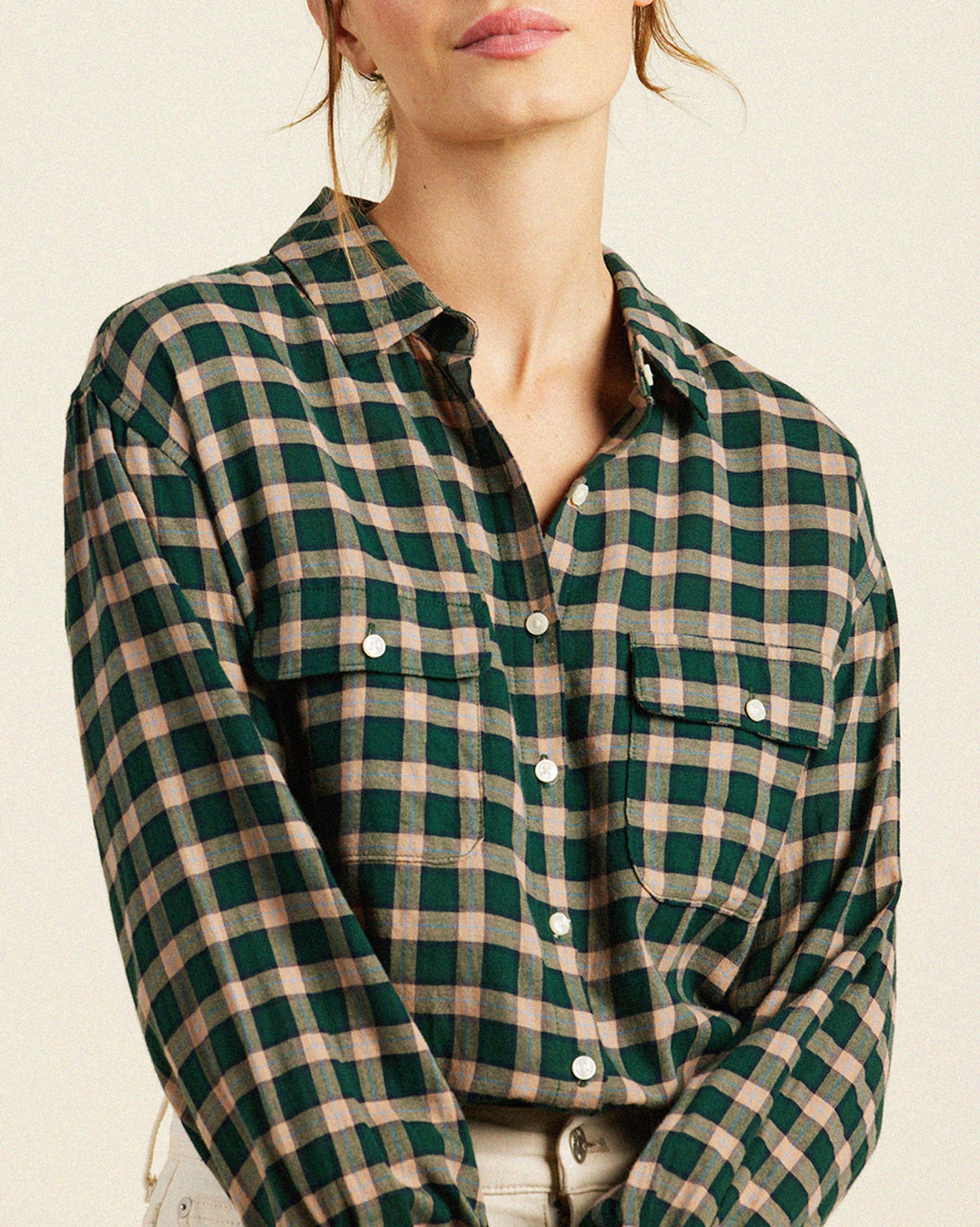 Clara Blouse Roebuck Plaid