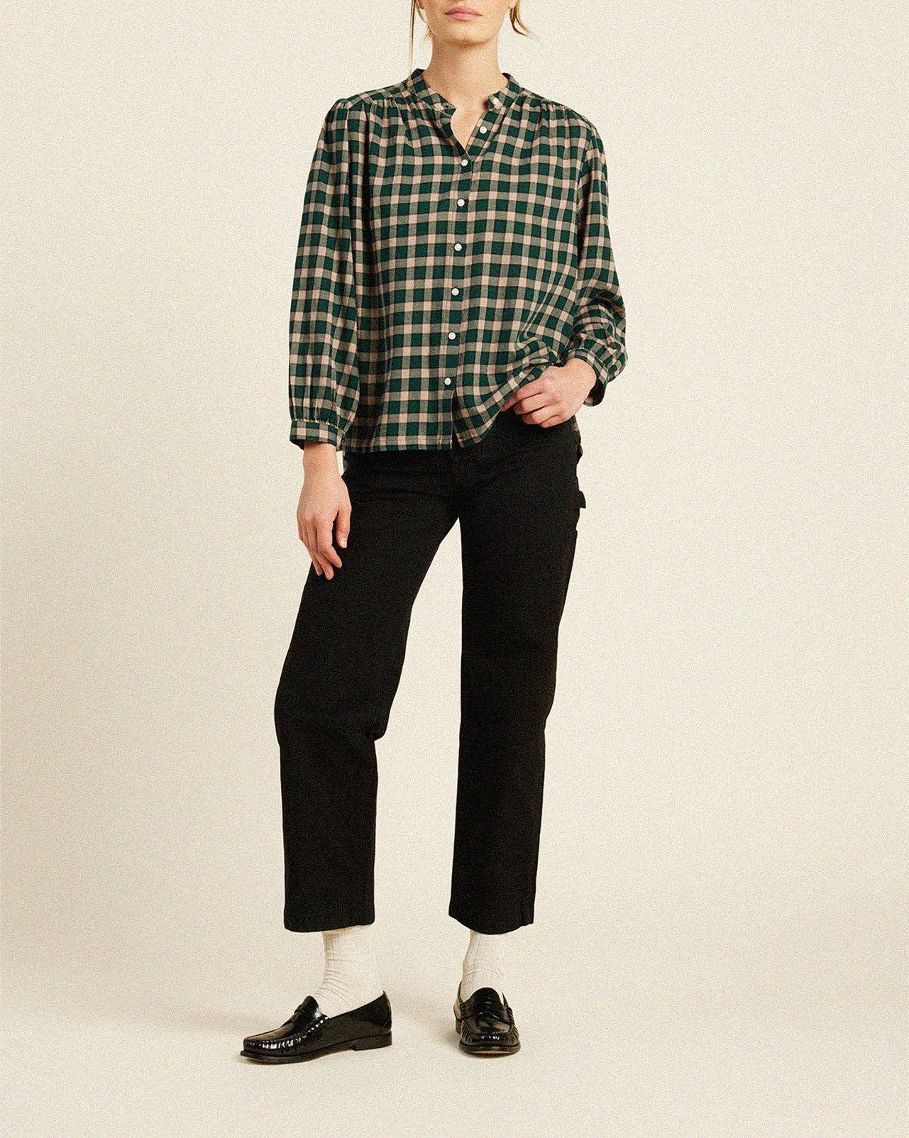 Clara Blouse Roebuck Plaid