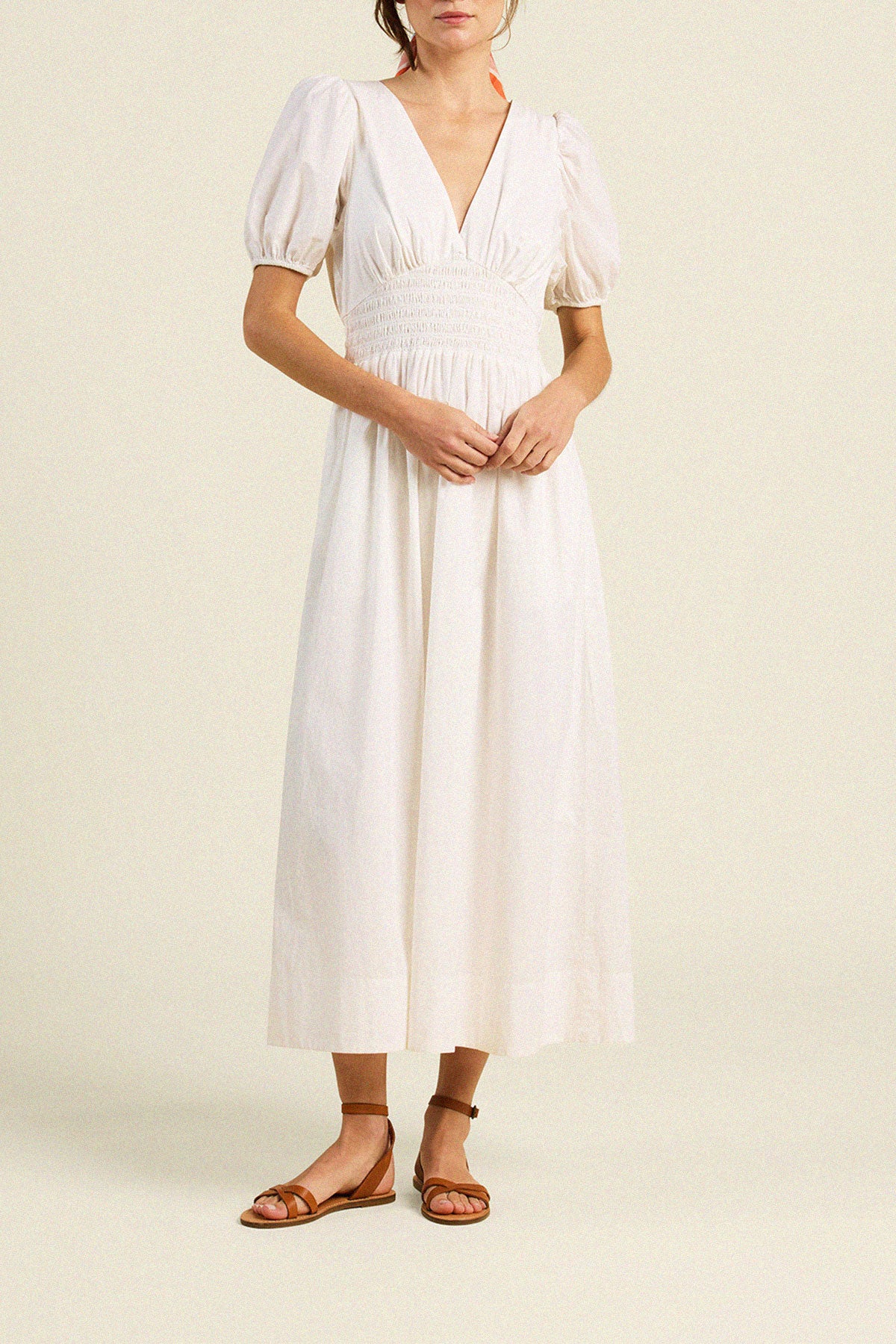 Sonia Dress White Poplin