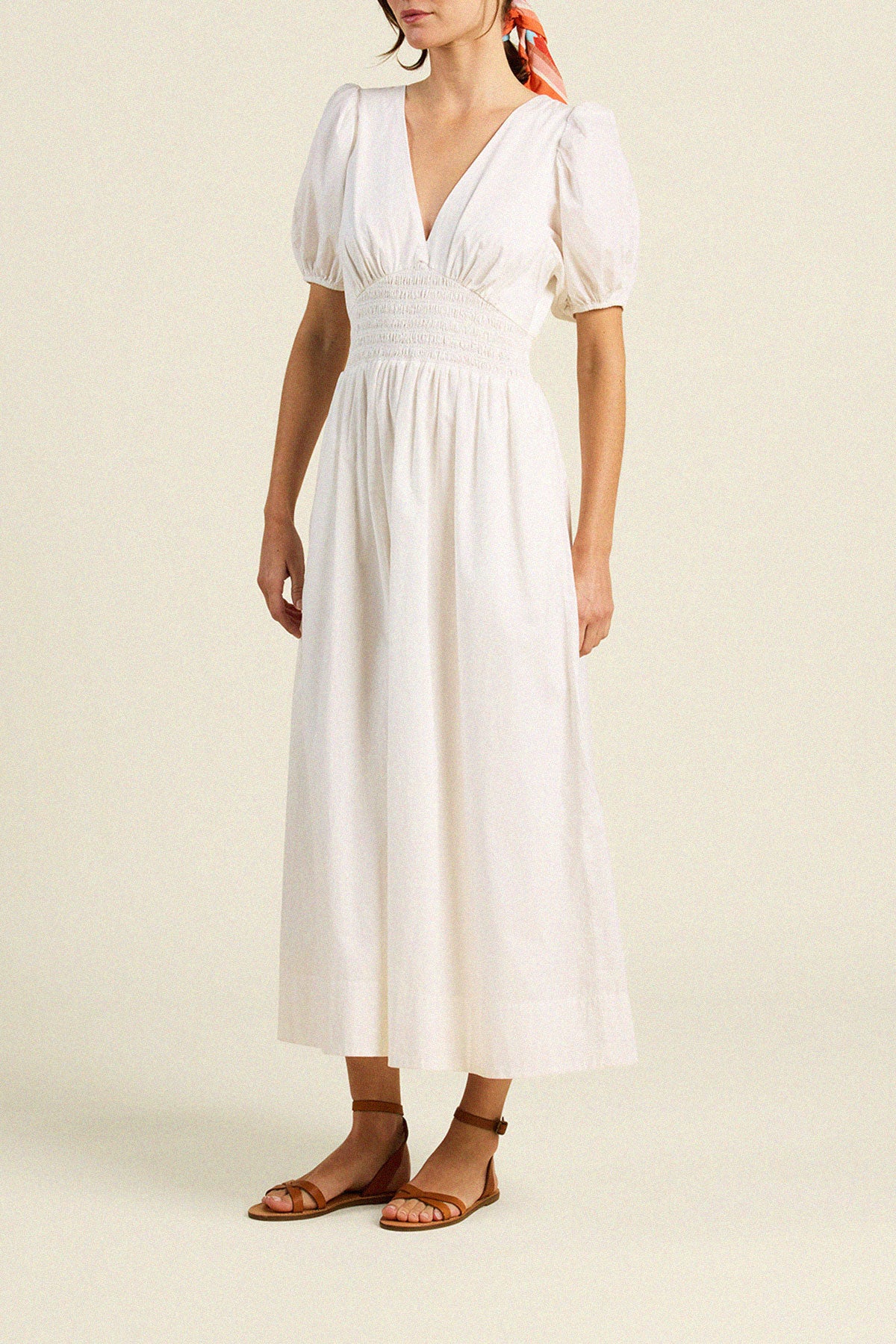 Sonia Dress White Poplin