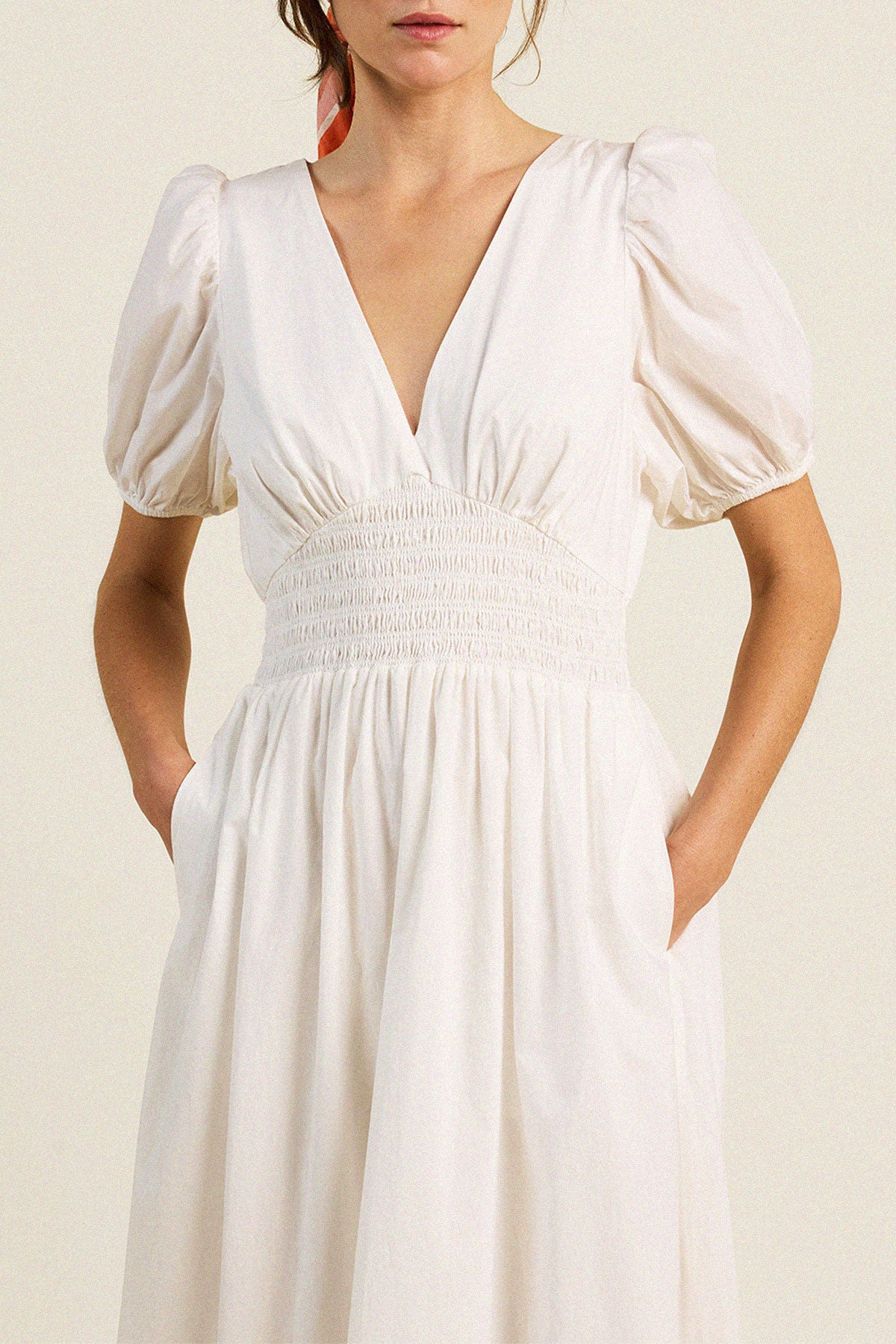 Sonia Dress White Poplin