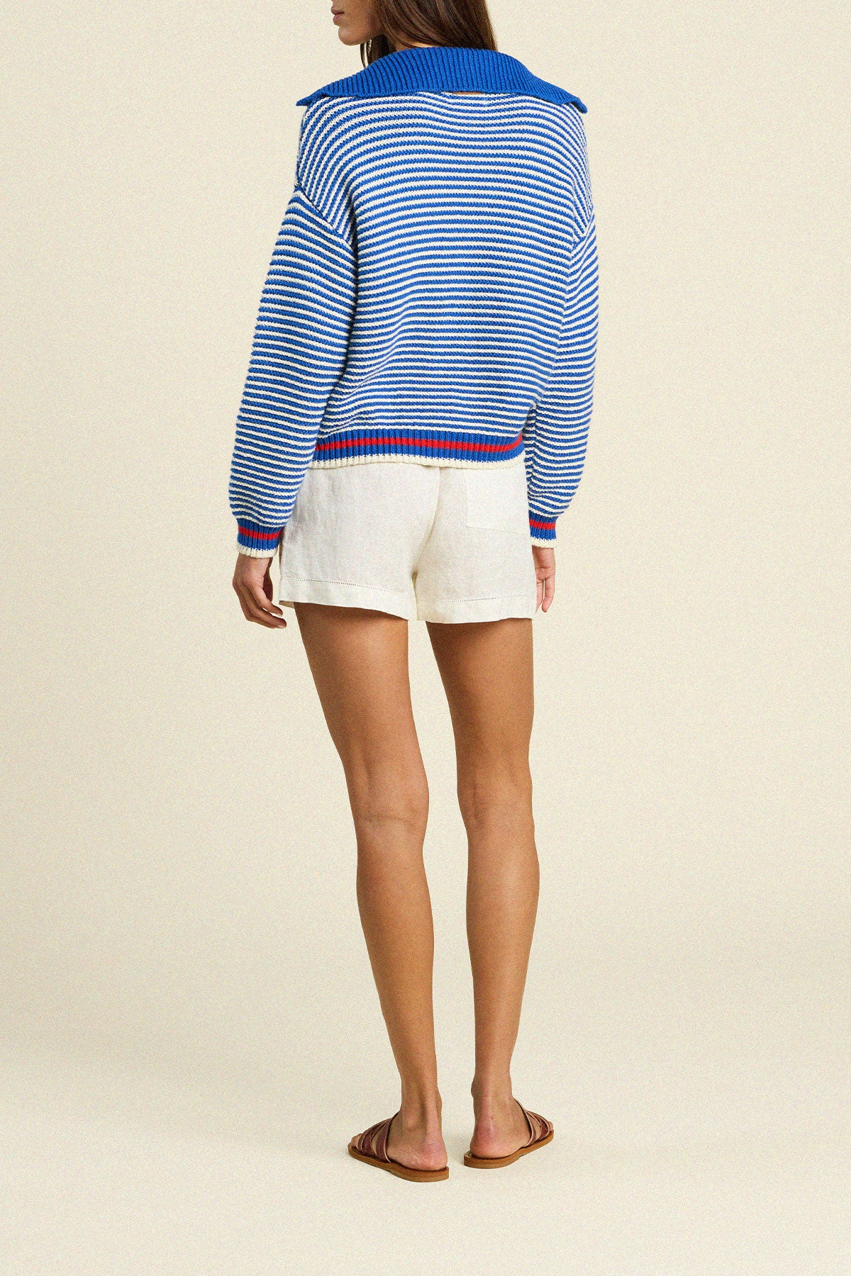 Savannah Cardigan Blue Stripe