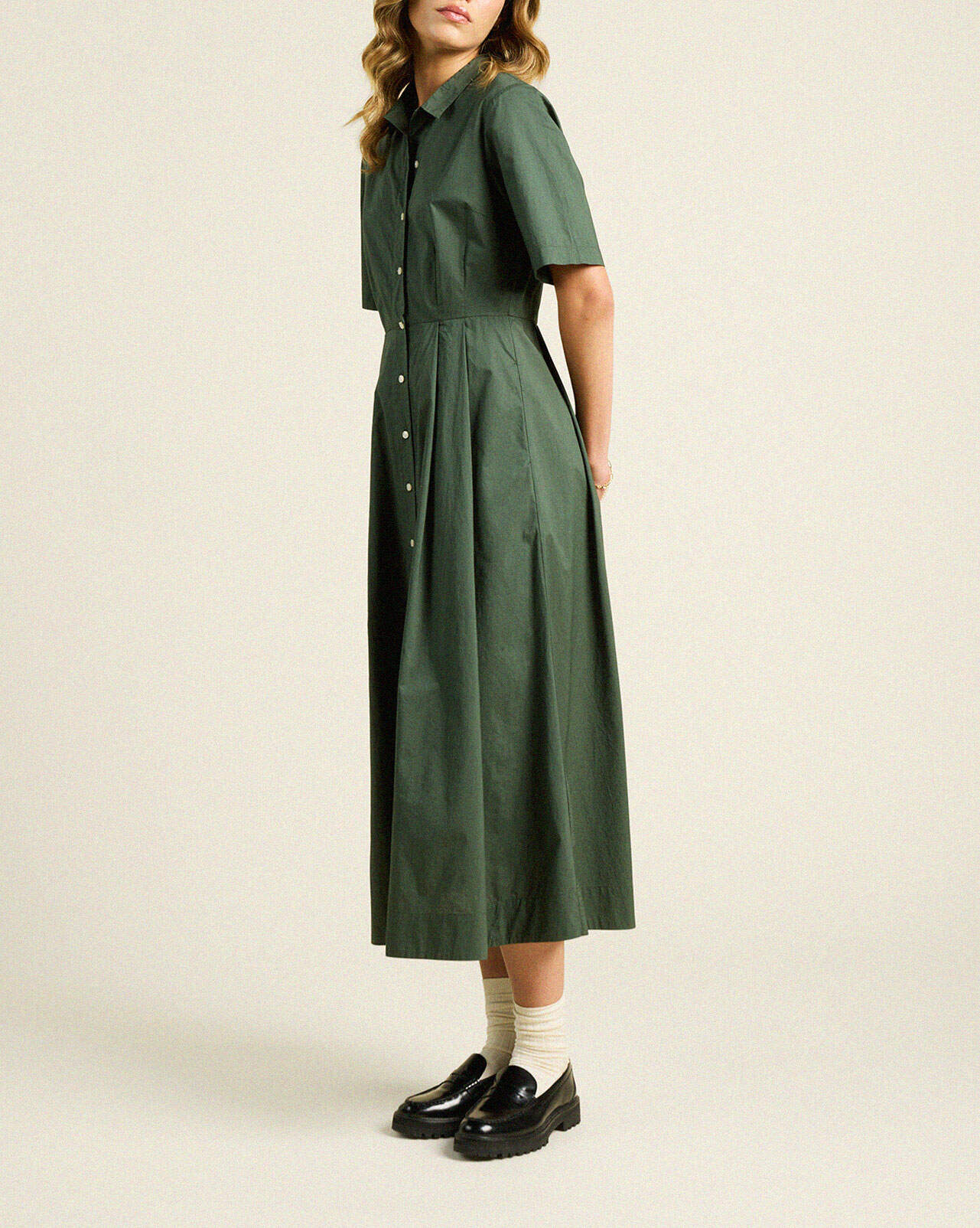 Aster Dress Thyme Poplin