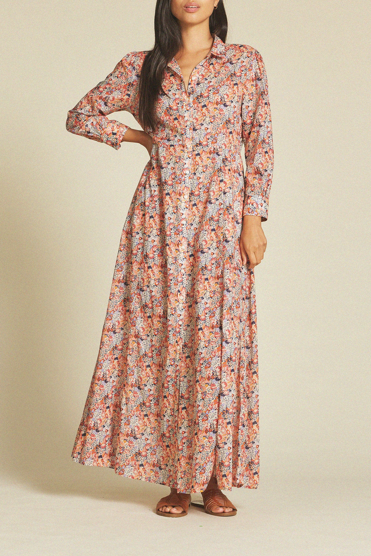 Eliot Dress Vino Daisies