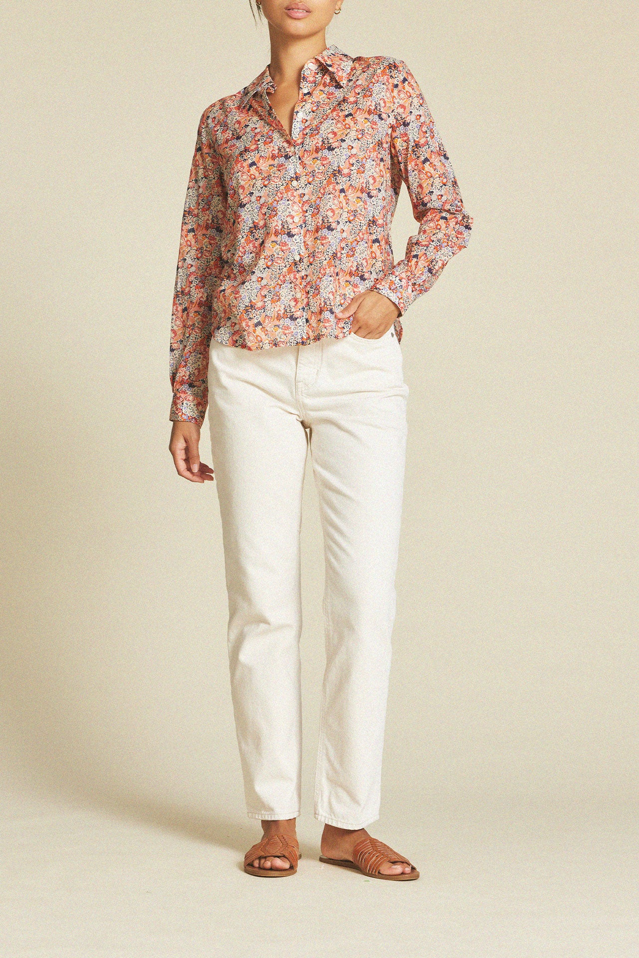 Jacquelin Shirt Vino Daisies