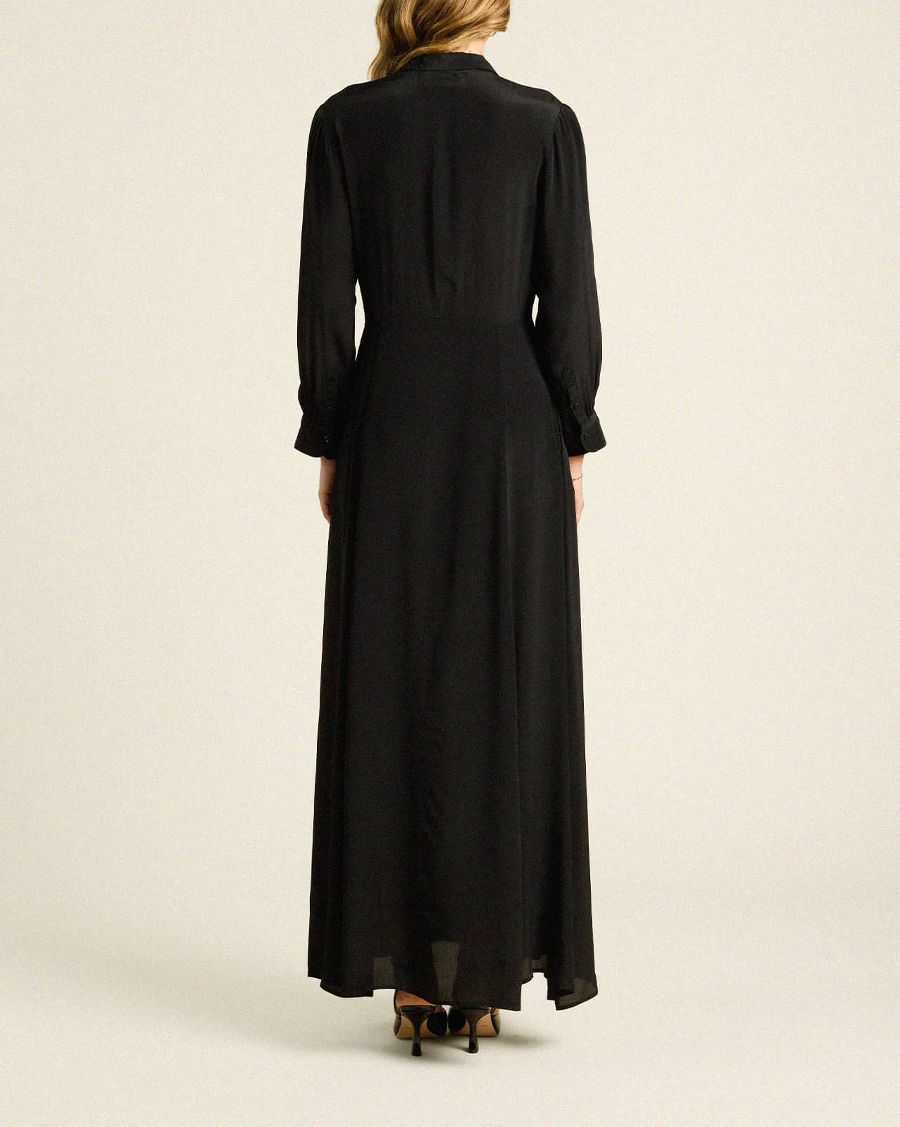 Eliot Dress Black Viscose Silk