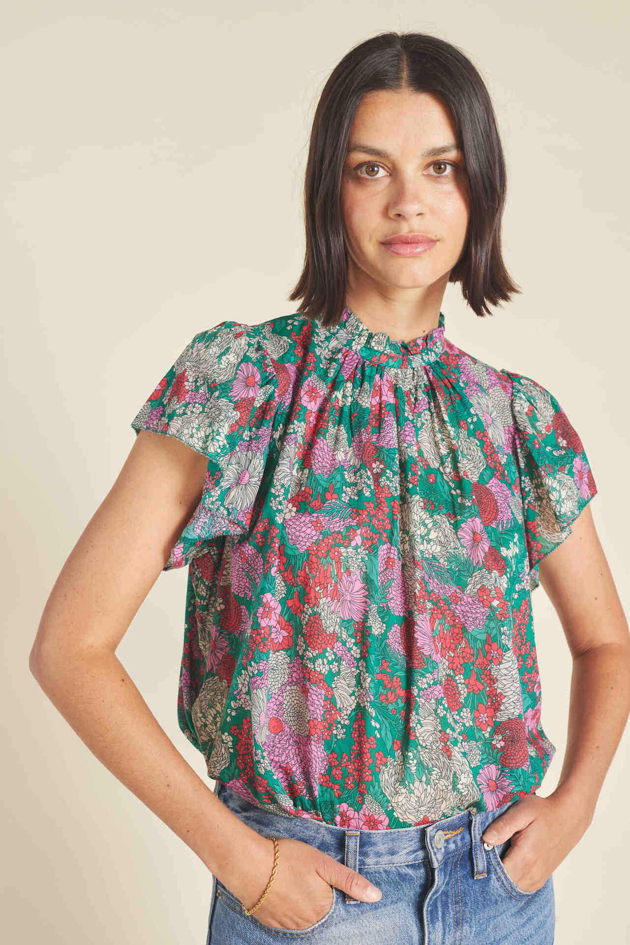 Carla Blouse Nouveau Garden