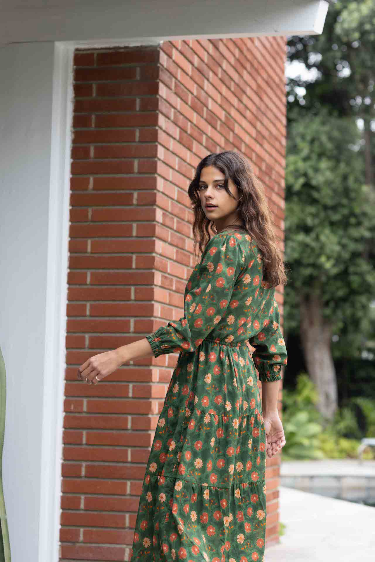 Ainsley "B" Dress Green Aster