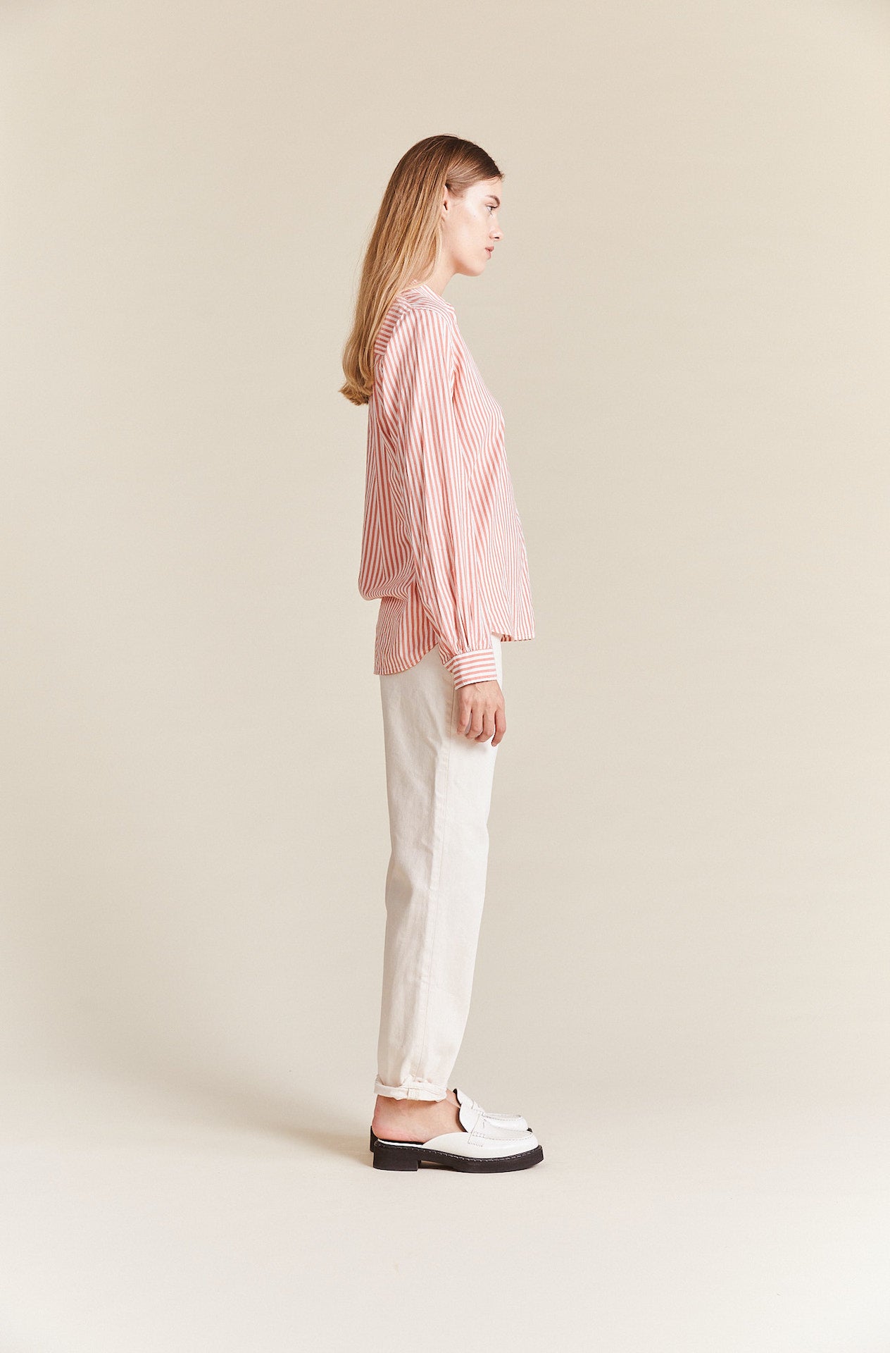 Grace Classic Shirt Rhubarb Stripe